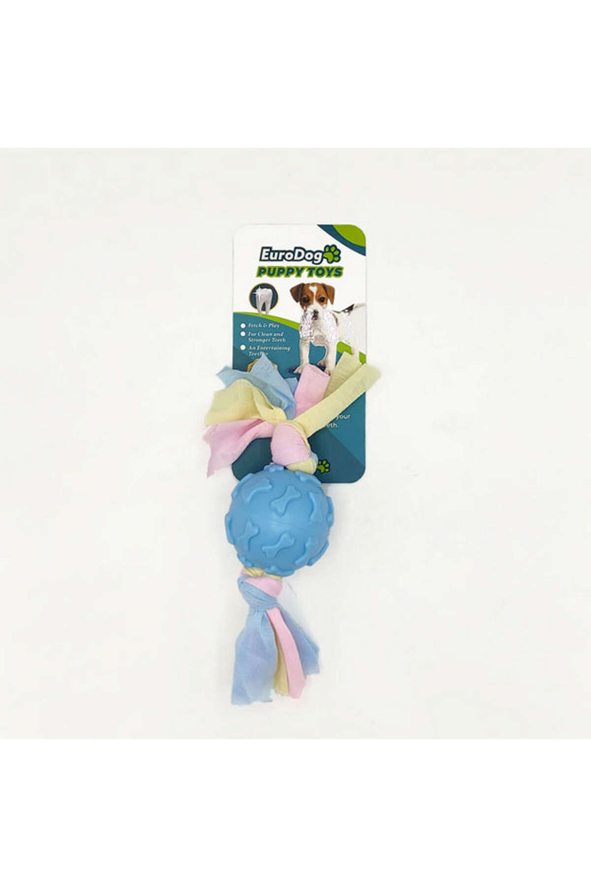 Eurodog Puppy Toys Mavi Kemik Des.Top Diş Kaş.Oy. YKTSN