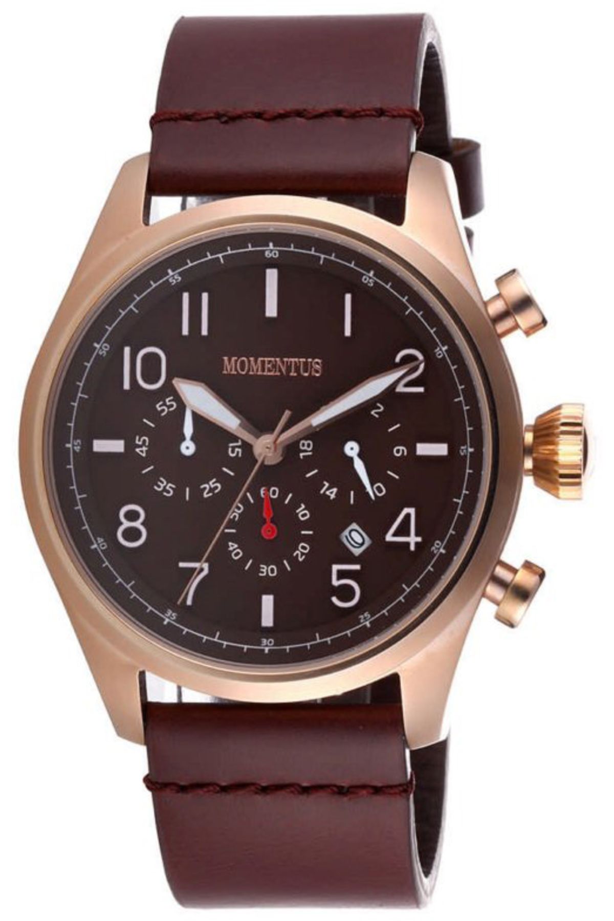 Momentus-ساعة رجالية FS243r-06kr مقاس 46 ملم باللون البني 1