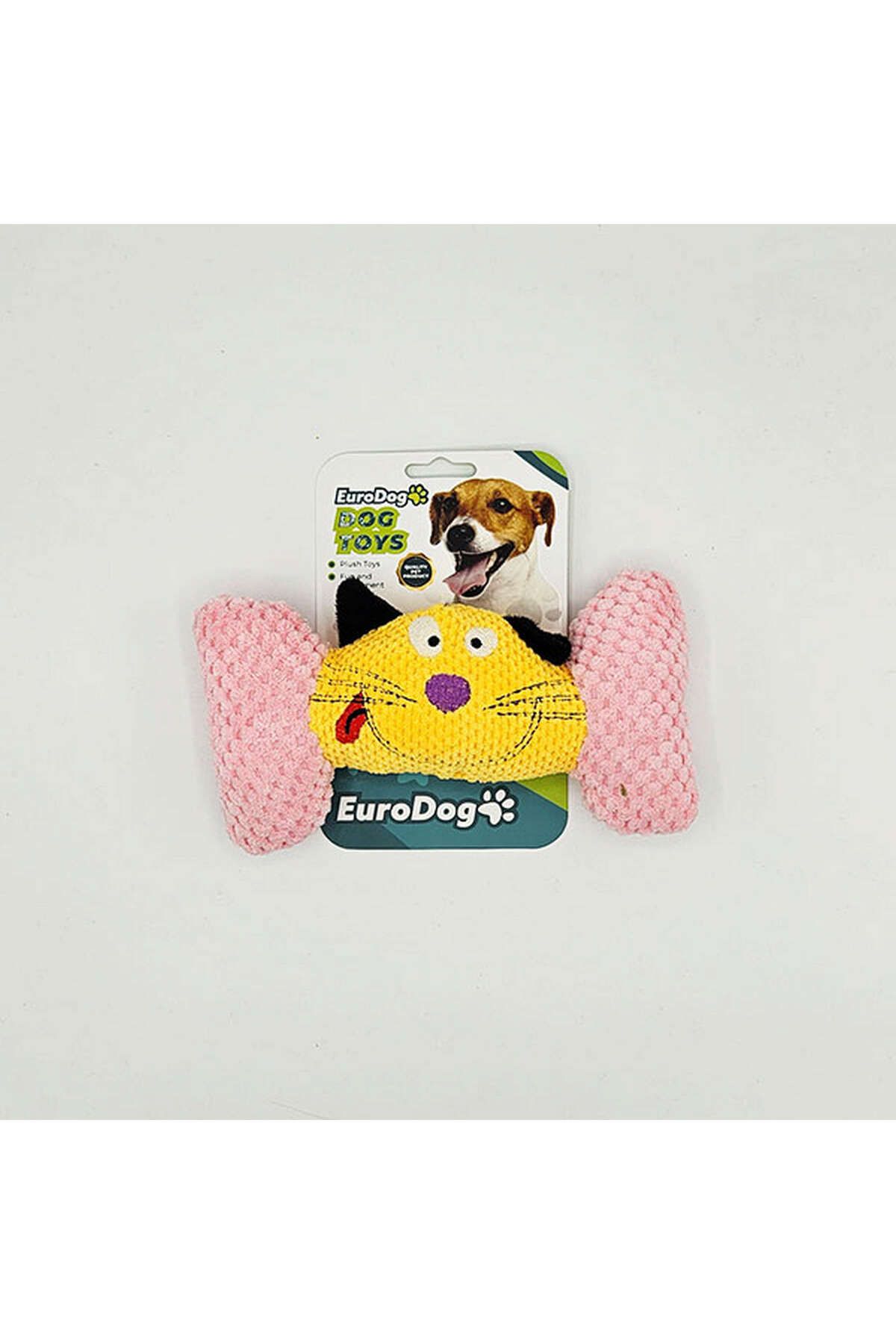 Eurodog Örgü Peluş Kemik Köpek Oyuncağı 19,5x11 Cm YKTSN