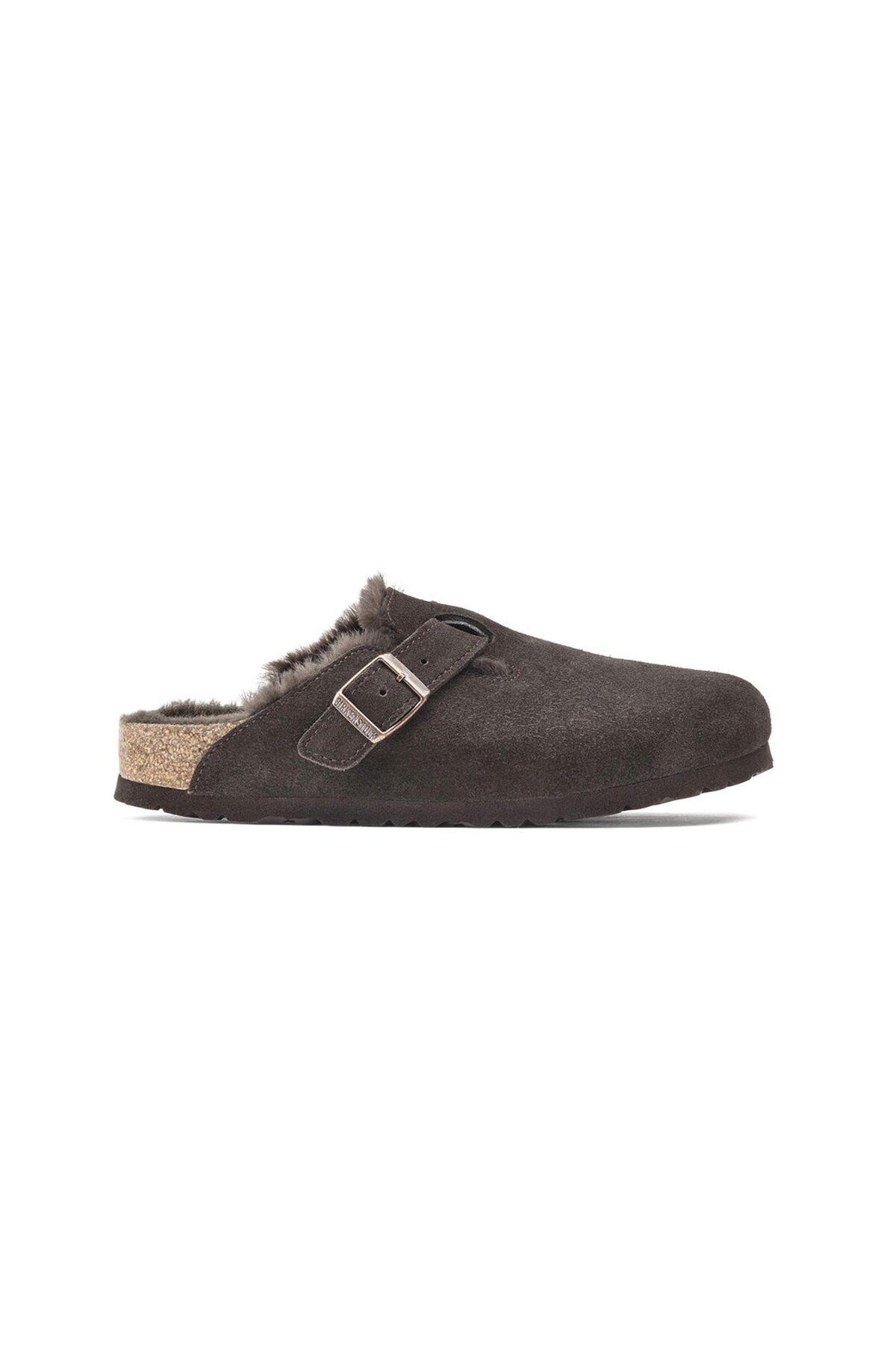 Birkenstock Boston Suede Shearling Kadın Terlik