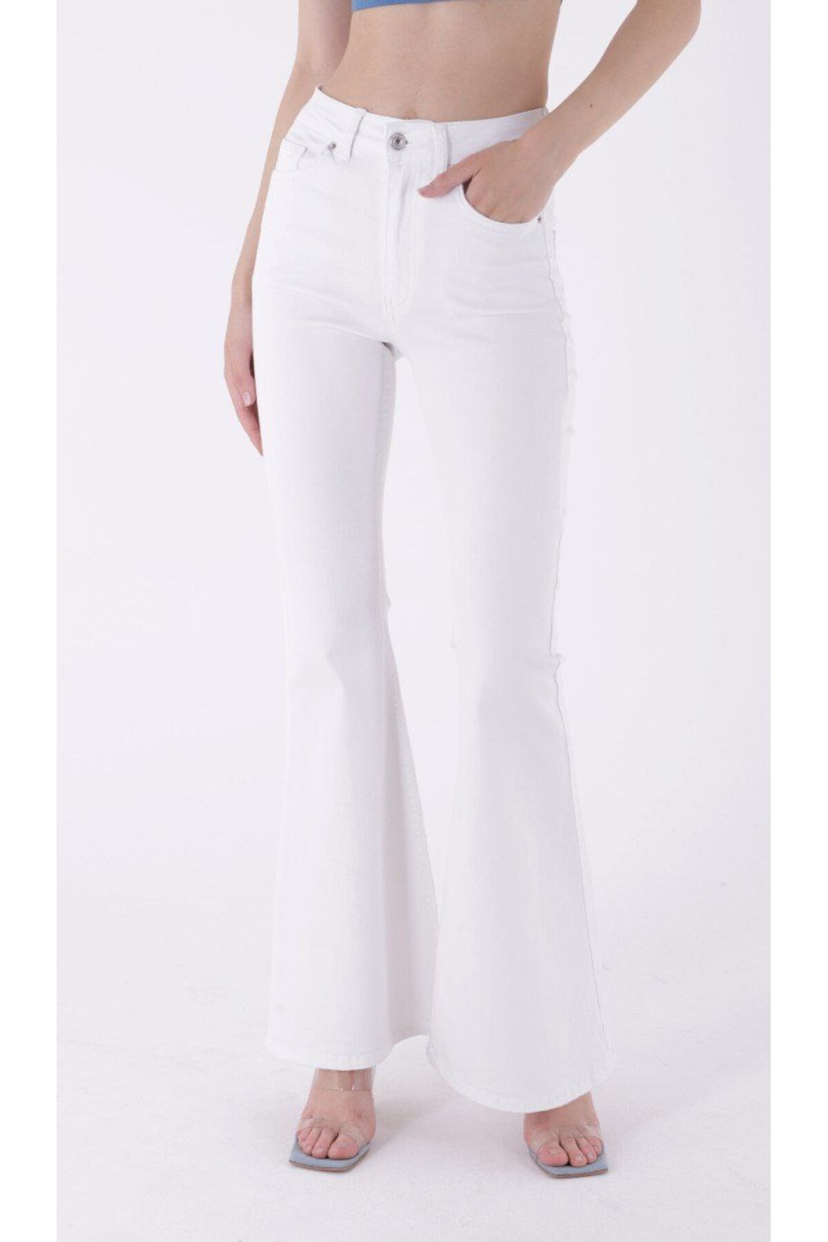 Aida Fashion  İsponyol paça jean - Görsel 3