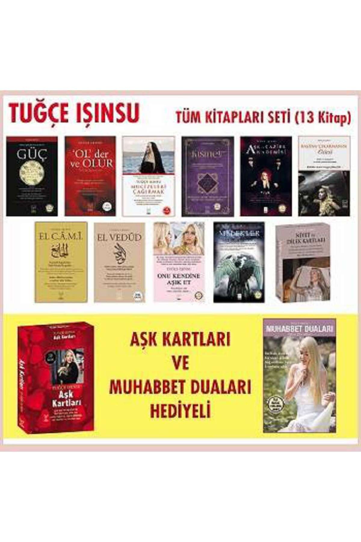 Feniks Yayınları Tuğçe Işınsu Tüm Kitapları Seti (11 Kitap)+(Aşk Kartları ve Muhabbet Duaları Hediyeli)