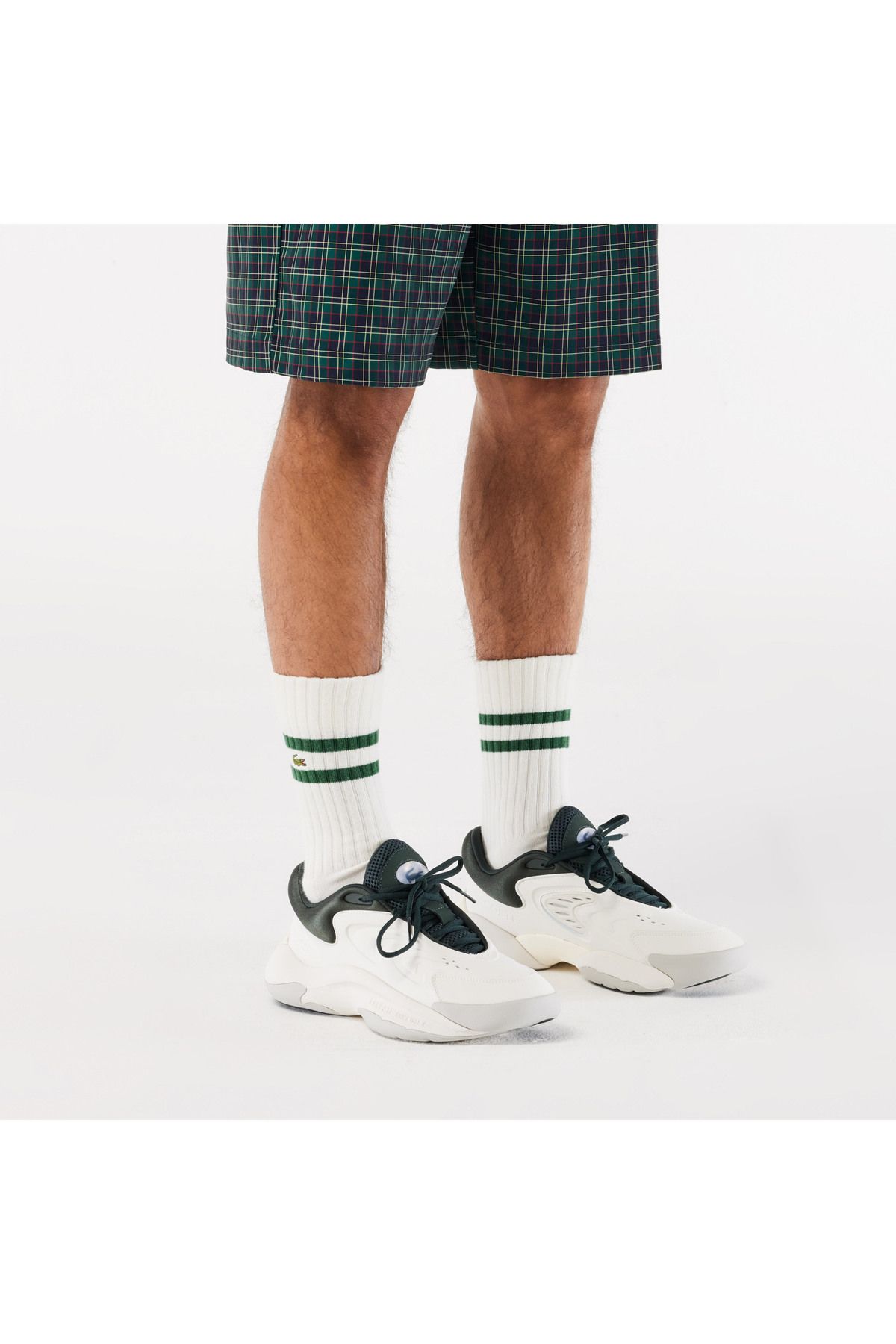 اسنیکر نود مردانه کفش ورزشی سفید پوست هالکین Lacoste