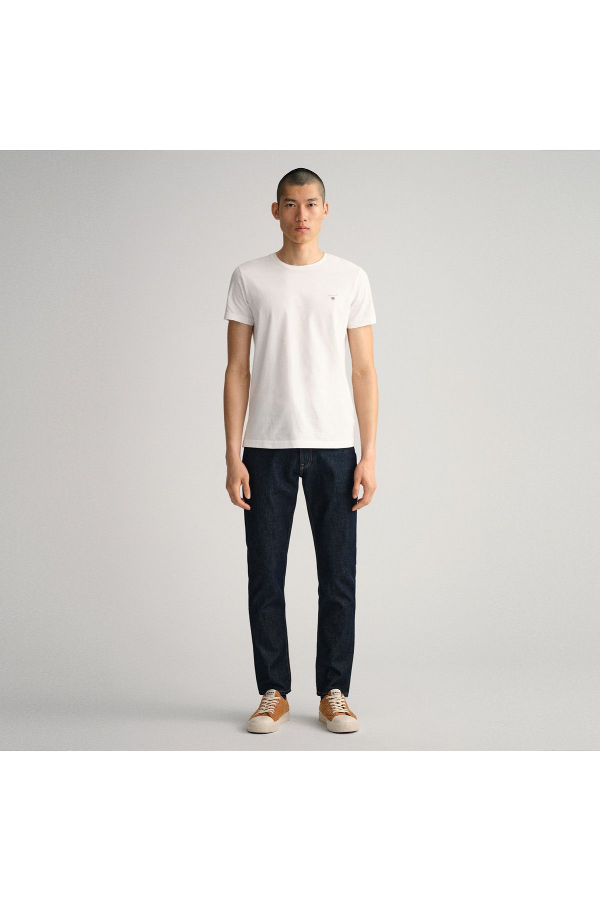 Erkek Lacivert Slim Fit Hayes Jean Pantolon