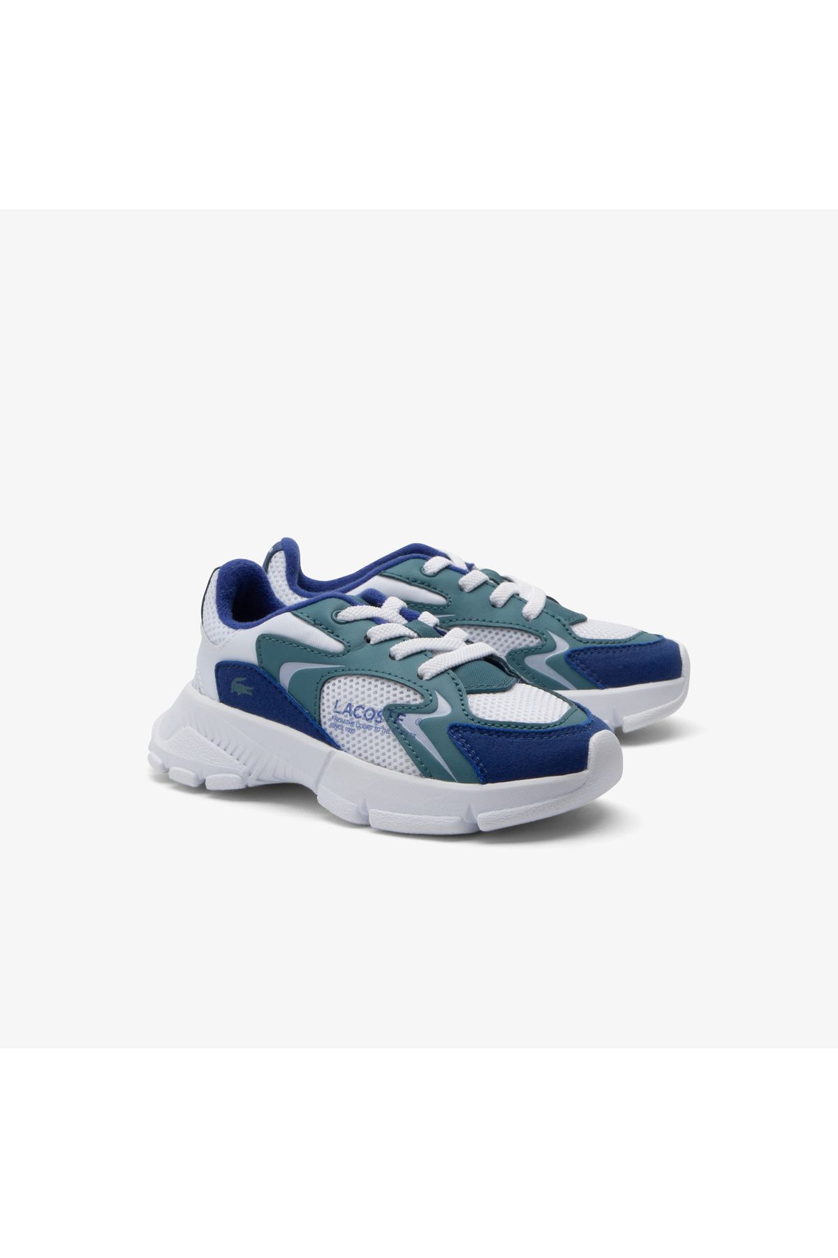 اسنیکر آبی دخترانه و پسرانه بچگانه کفش ورزشی L003 NEO KIDS Lacoste