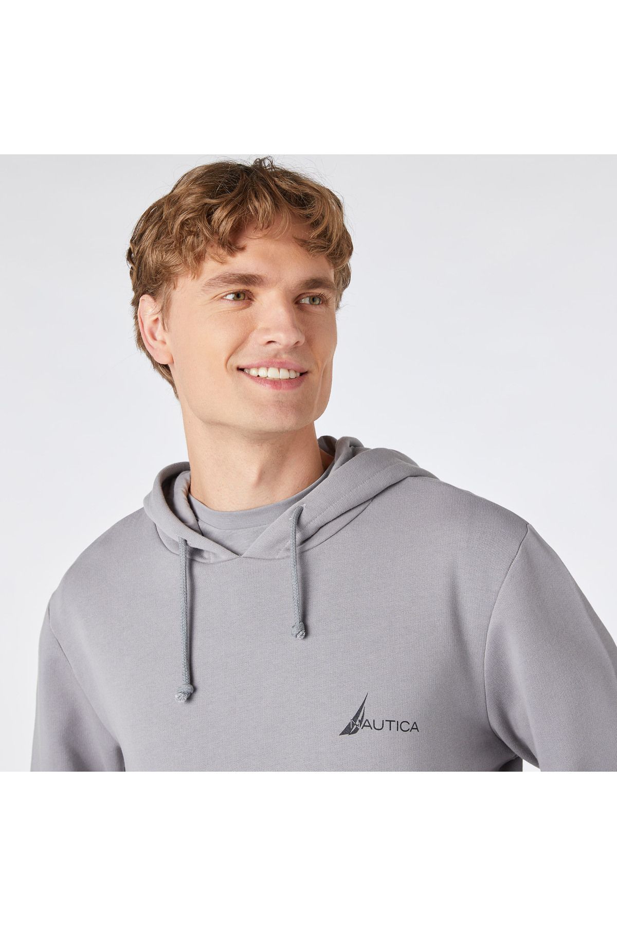 سویشرت خاکستری مردانه پیراهن متناسب با استاندارد Nautica