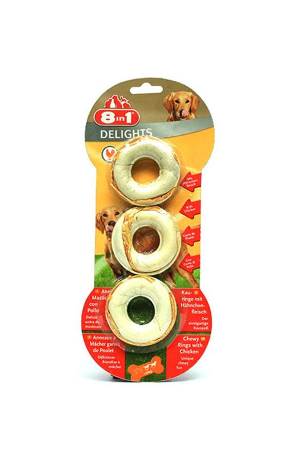 Orqinel 8 in 1 Delights Chicken Rings Tavuklu Halka Köpek Ödül Kemikleri 3 adet (119g) - Petshopundan