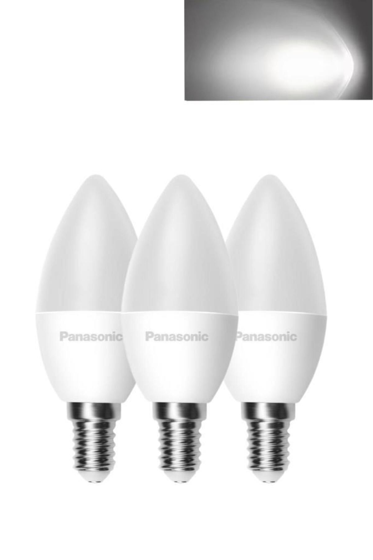 PANASONIC 4,9W (40W) Led Mum Ampul Beyaz 6500K - E14 3 Adet Avize Lambası