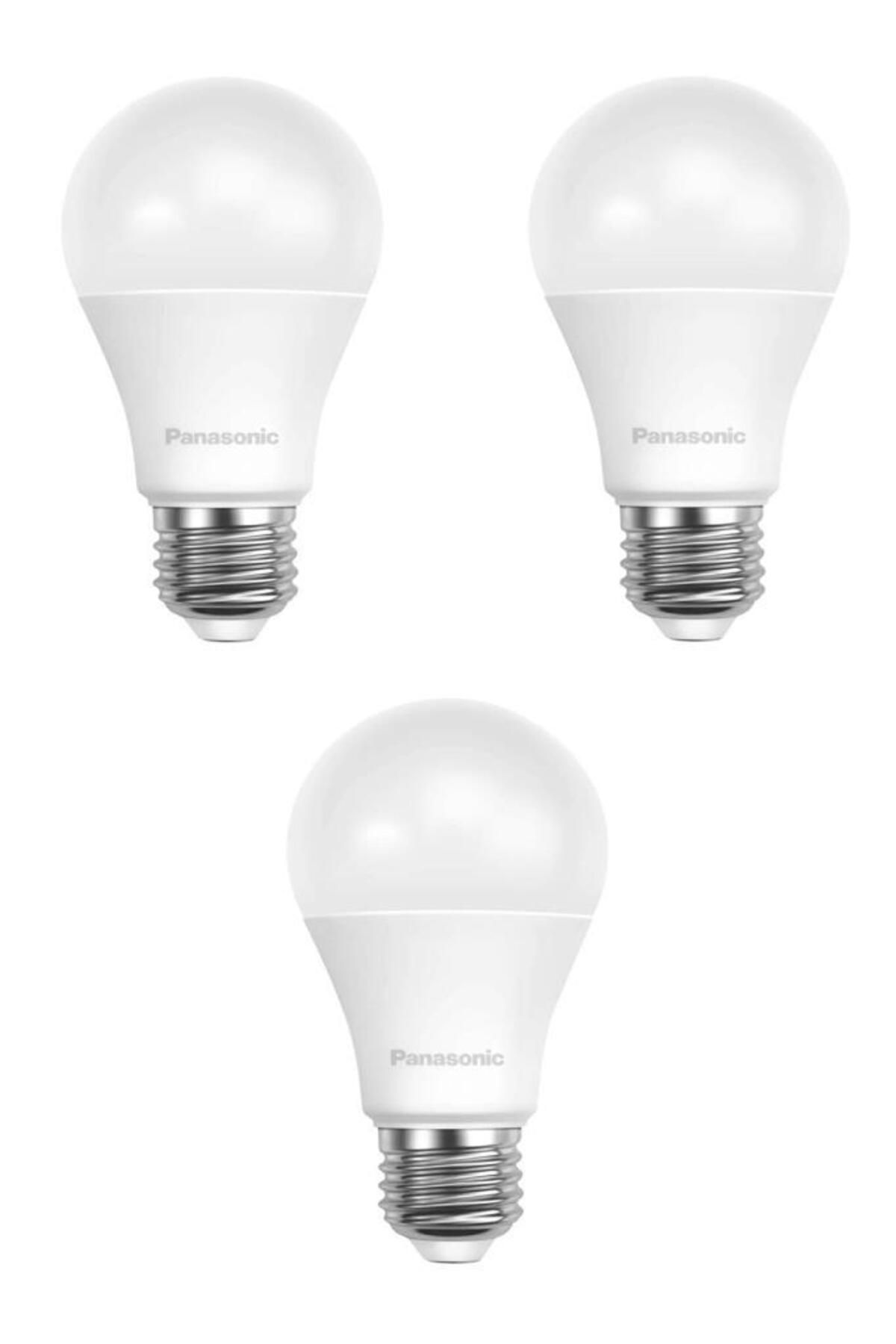 PANASONIC 8,5W (60W) Led Ampul 4000K - Gün Işığı 3 Adet Tasarruflu Lamba