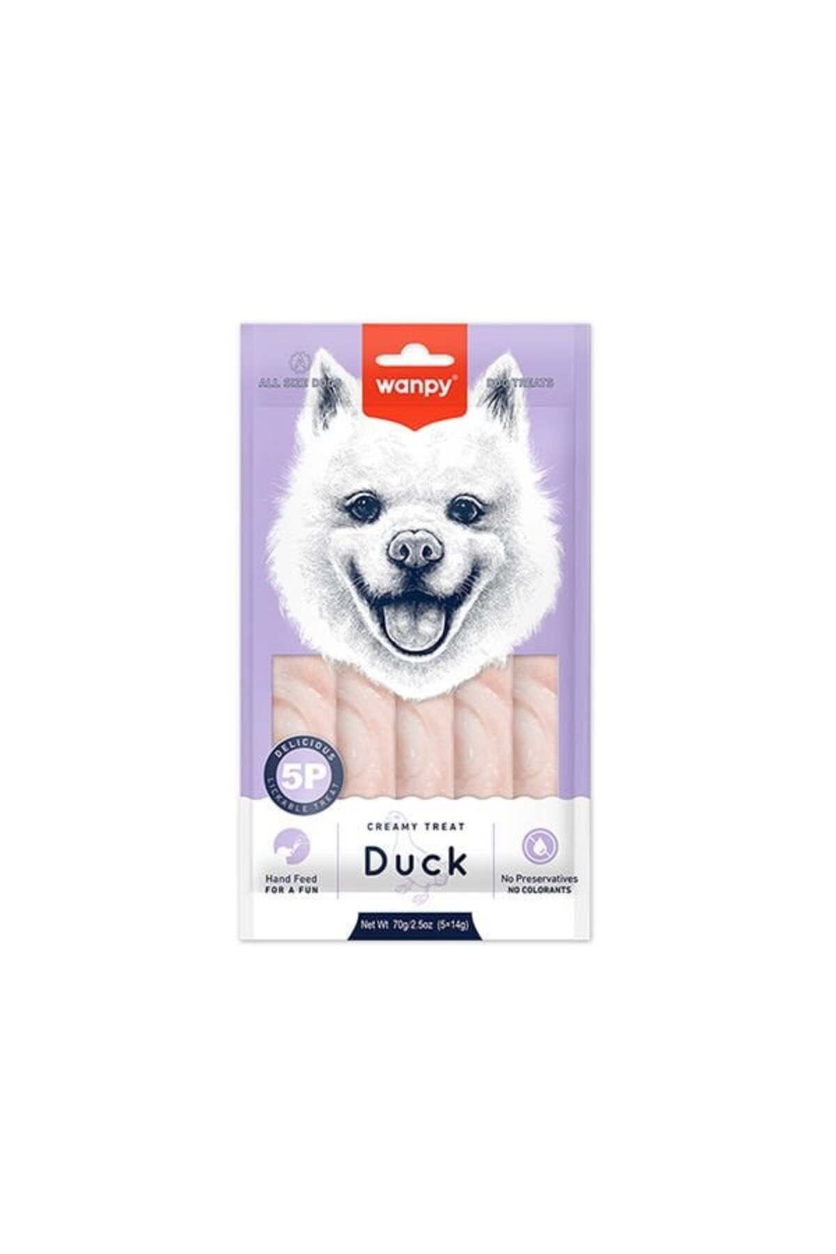 Orqinel Wanpy Krema Ördekli Sıvı Köpek Ödülü 5x14 Gr - PIWP-051 - Petshopundan