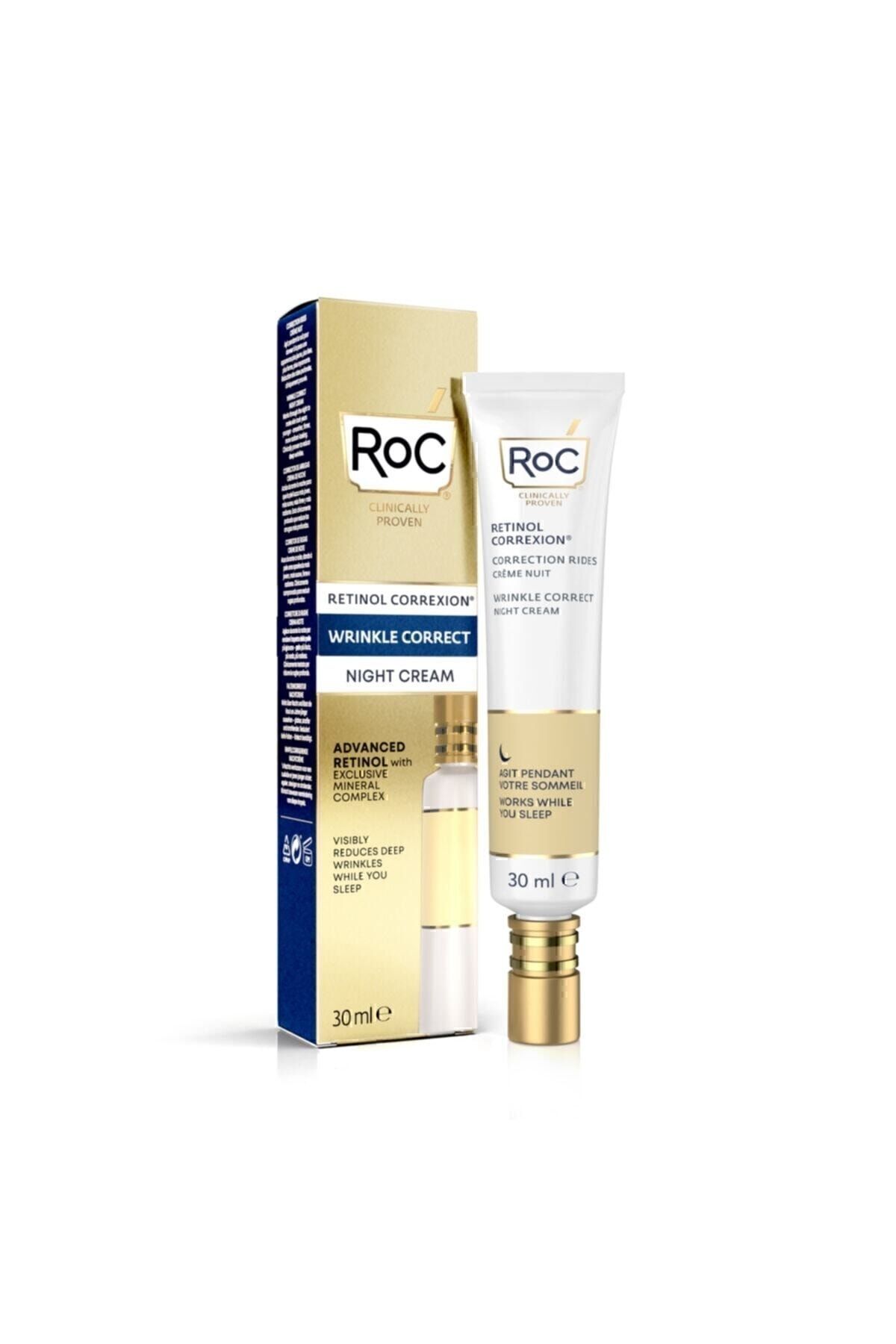 Roc Retinol İçeriği İle İnce Çizgileri ve Derin Kırışıklık Karşıtı Gece Kremi 30ml