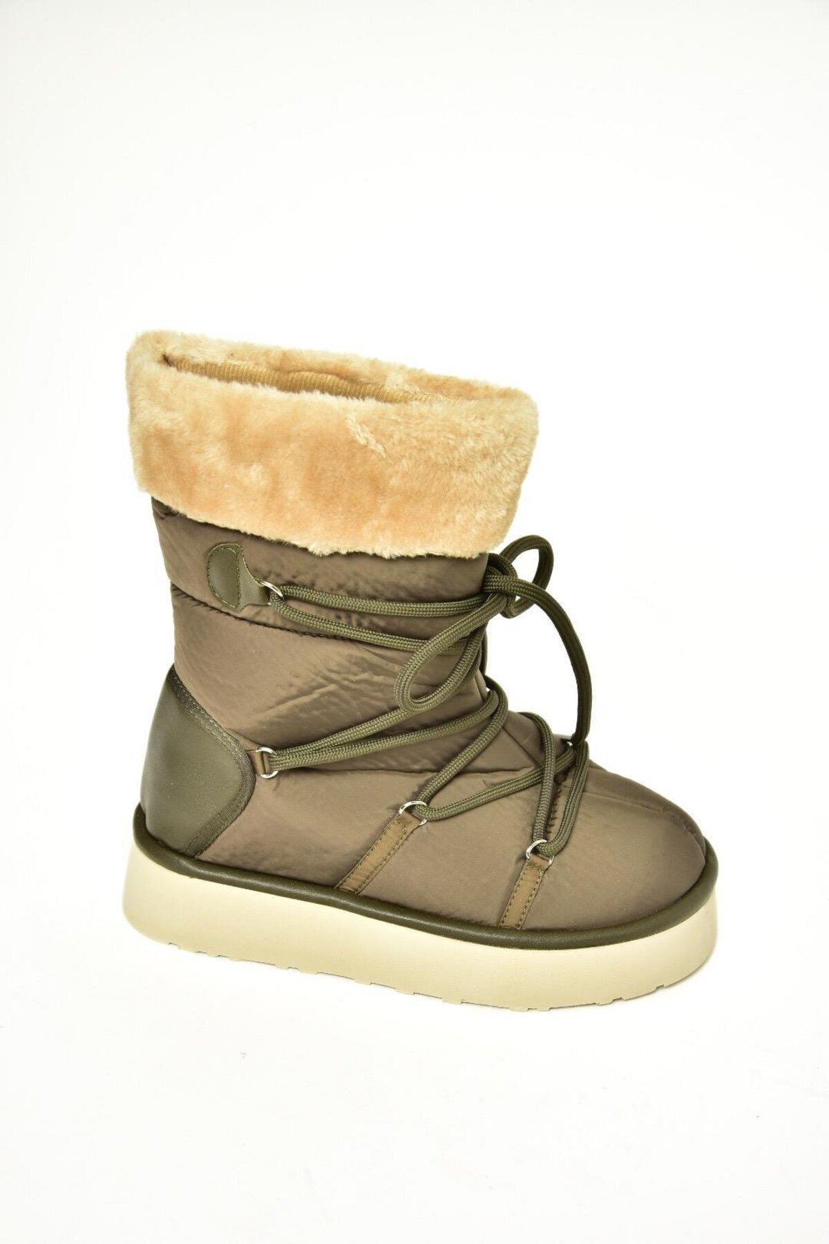 Fox Shoes T476383004 Haki Kumaş Kar Botu görsel 6
