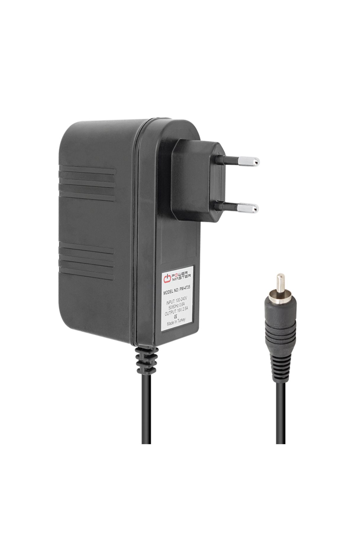 İklimStore 16 VOLT - 2.5 AMPER PRİZ TİPİ TOS FİŞLİ RCA SANTRAL ADAPTÖRÜ (5131)