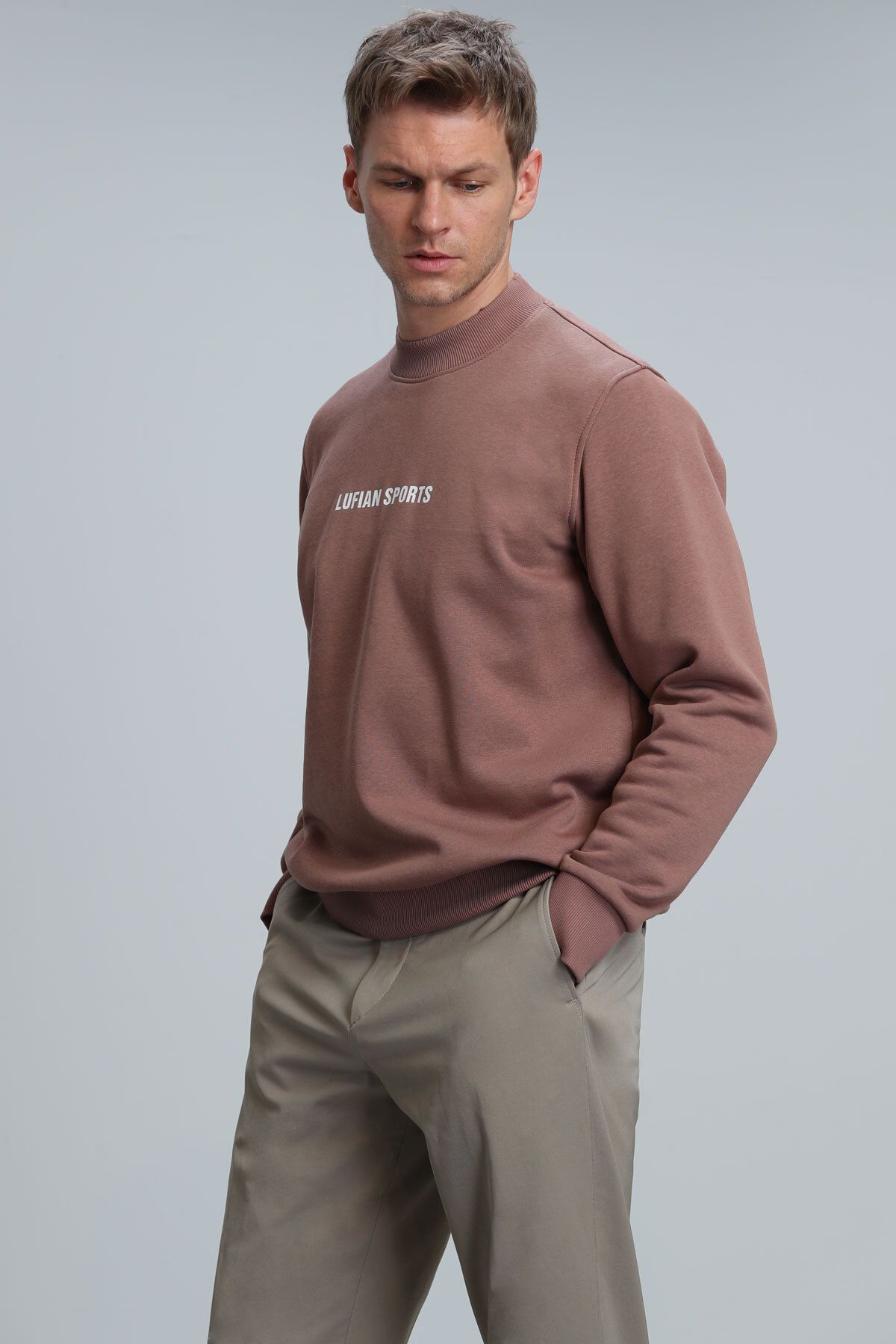 Lufian-Star Men's Sweatshirt Copper 5