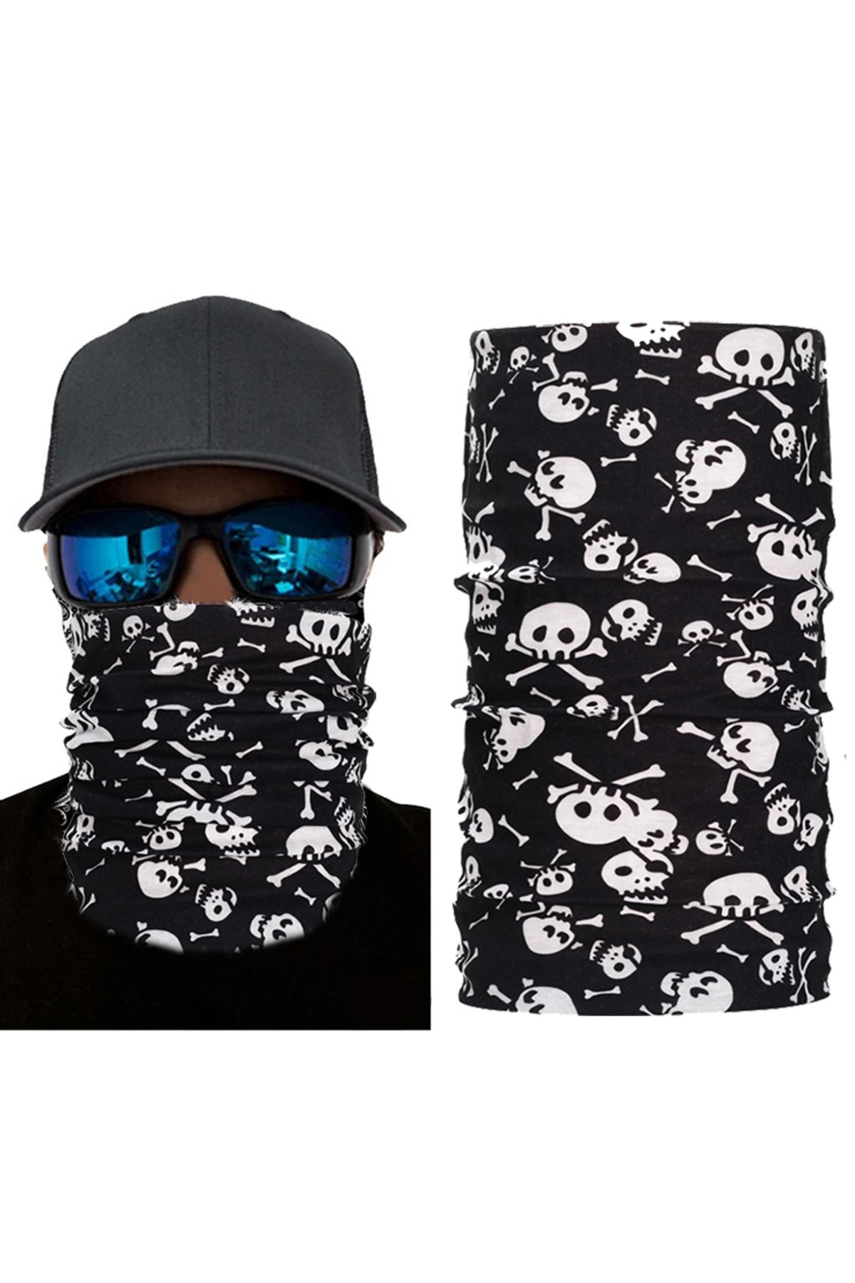 colezium Motorcu Boyunluk Baf Buff Bandana 25x48 cm Model 1