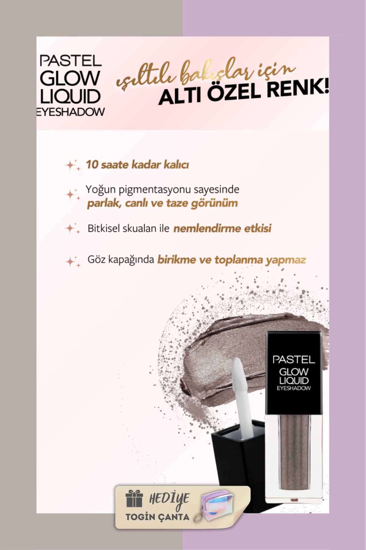 میکس ست - سایه چشم مایع Glow 223 + Daylight 11 + Togin Bag Pastel