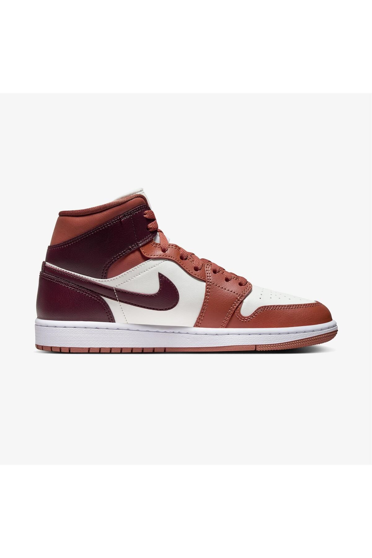 Nike WMNS AIR JORDAN 1 MID BQ6472 200 (YARIM NUMARA BUYUK ALMANIZI ONERIYORUZ.)