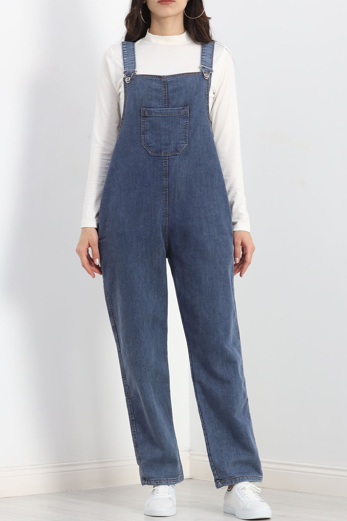 Moka Shopin-Mokashopin Lycra Dark Blue Denim Salopet - 20415.1778 2
