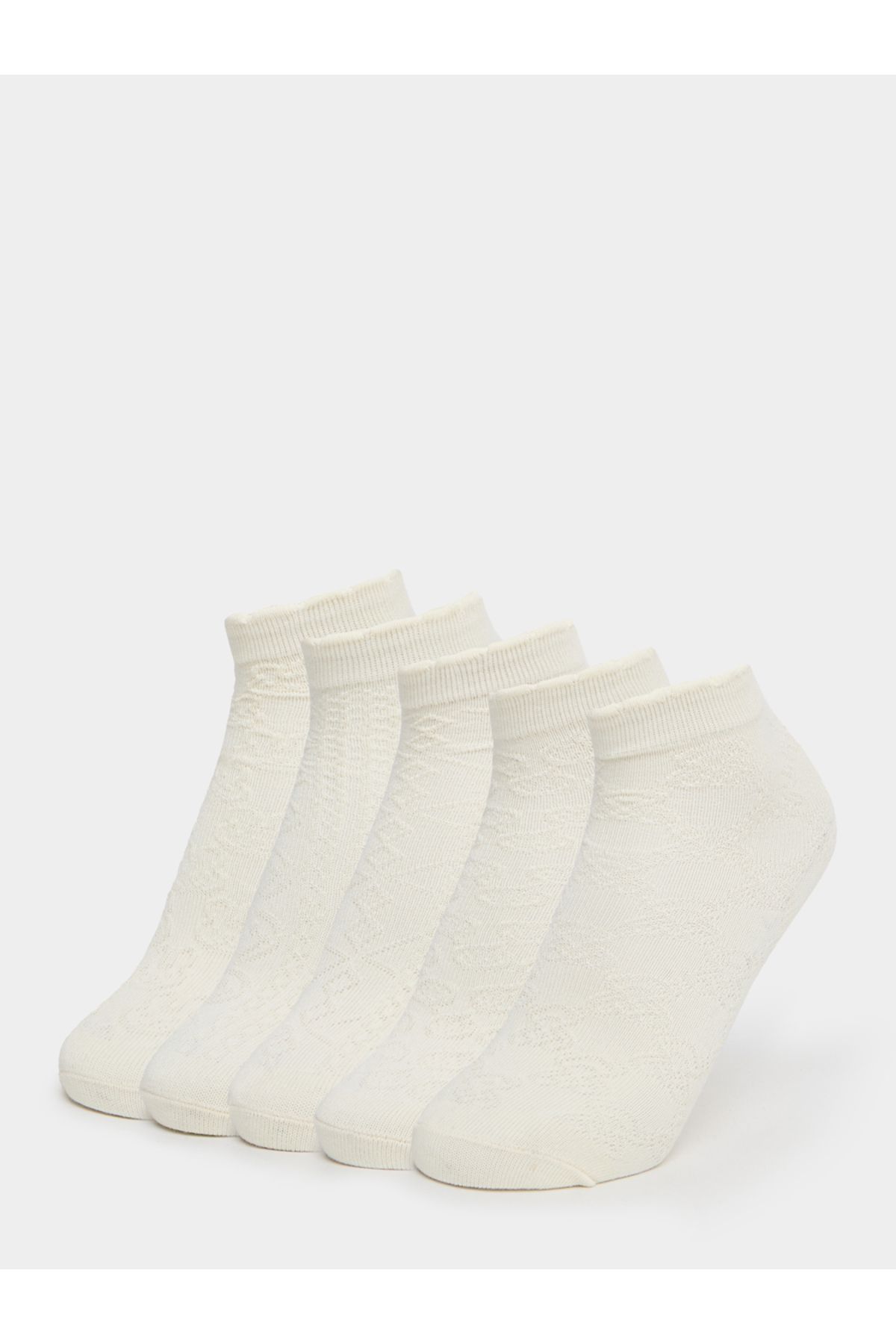 Styli Pack of 5 - Textured Ankle Length Socks