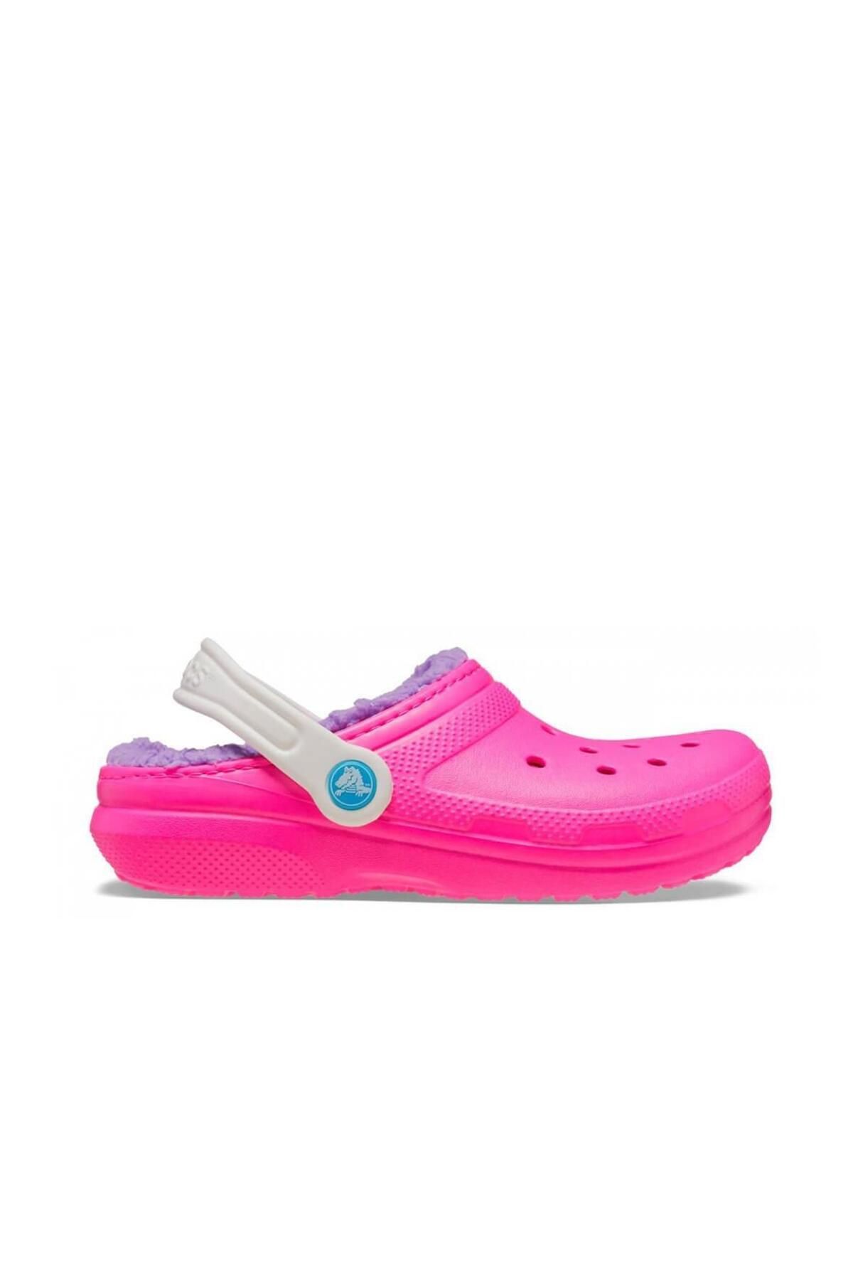دمپایی بچه گانه با آستر کلاسیک - صورتی / چند Crocs