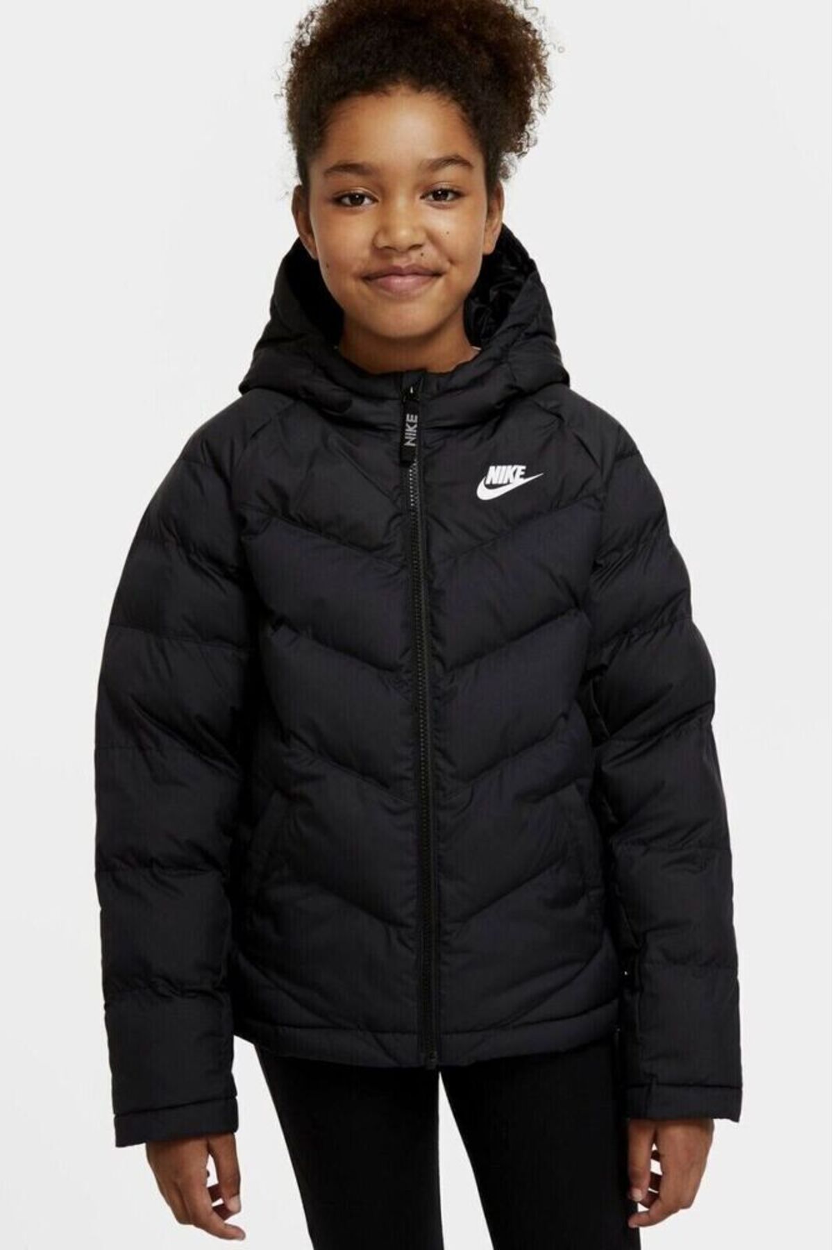 Nike-Sportswear Synthetic-fill Full-zip Unisex Children's Coat-cu9157-010 2