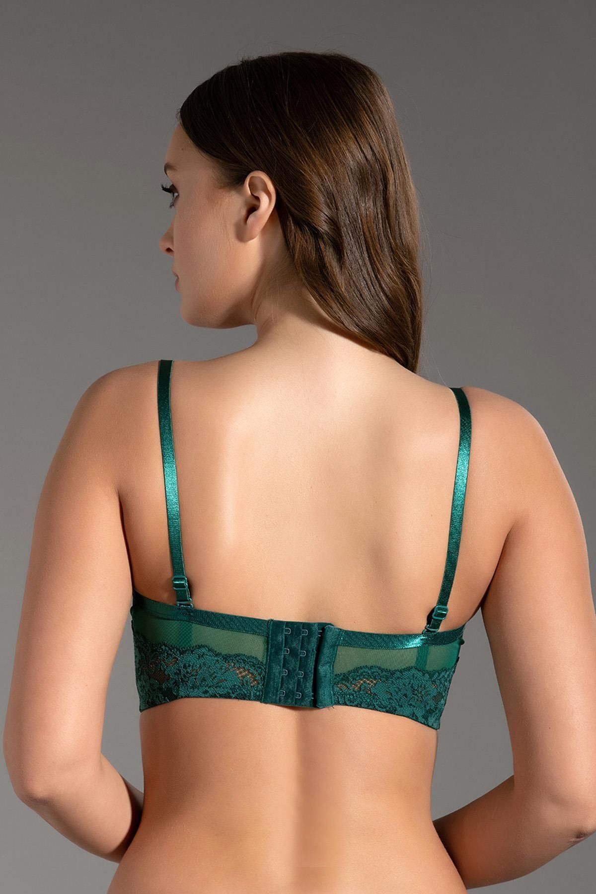 C&City-Supported Strapless Bustier C15120 Green 4