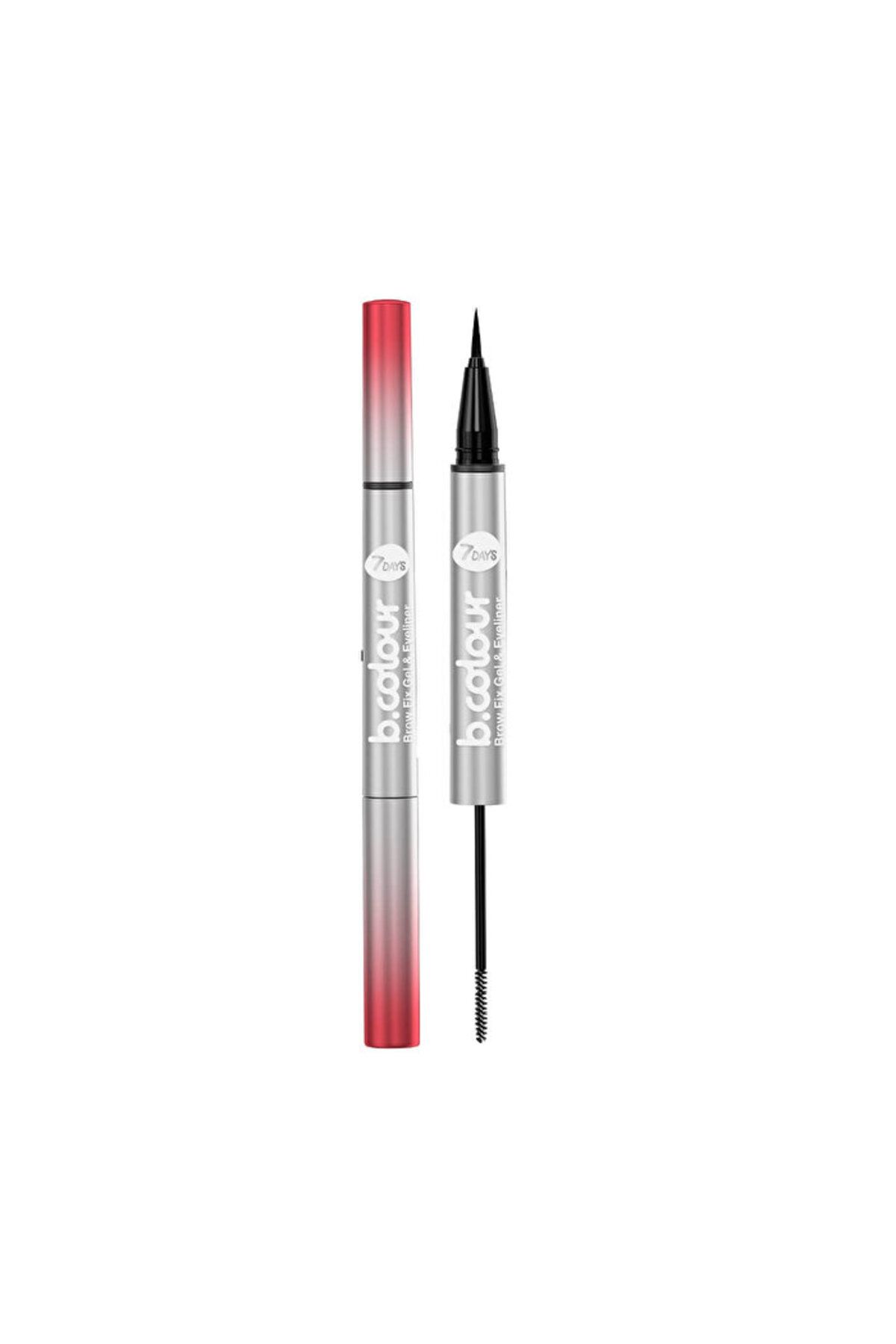 7DAYS B.Colour Eyeliner ve Kaş Sabitleyici - 01 Magic Wand - 1 adet