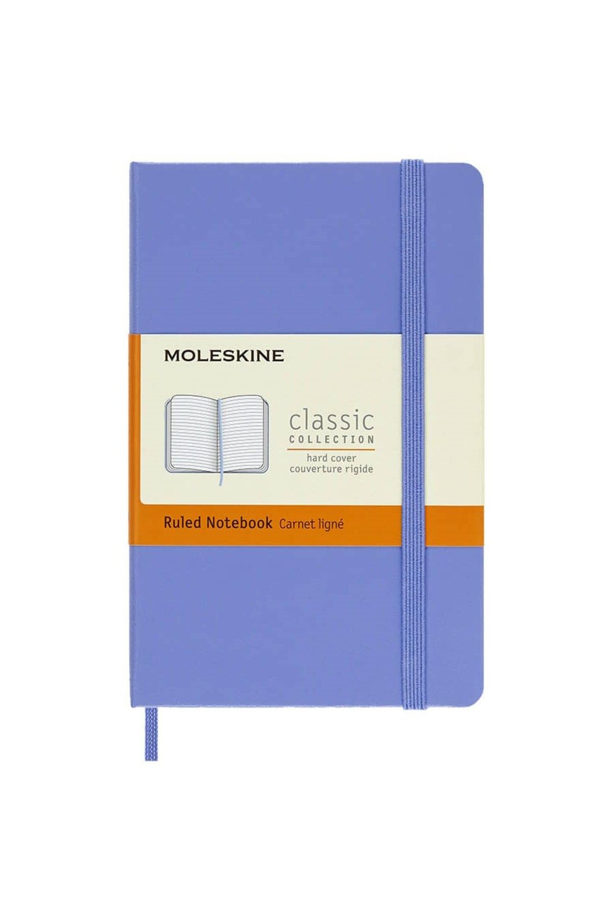 Moleskine-دفتر ملاحظات باللون الأزرق الكوبي بحجم الجيب 9x14 سم، 192 صفحة، غطاء صلب مخطط 1