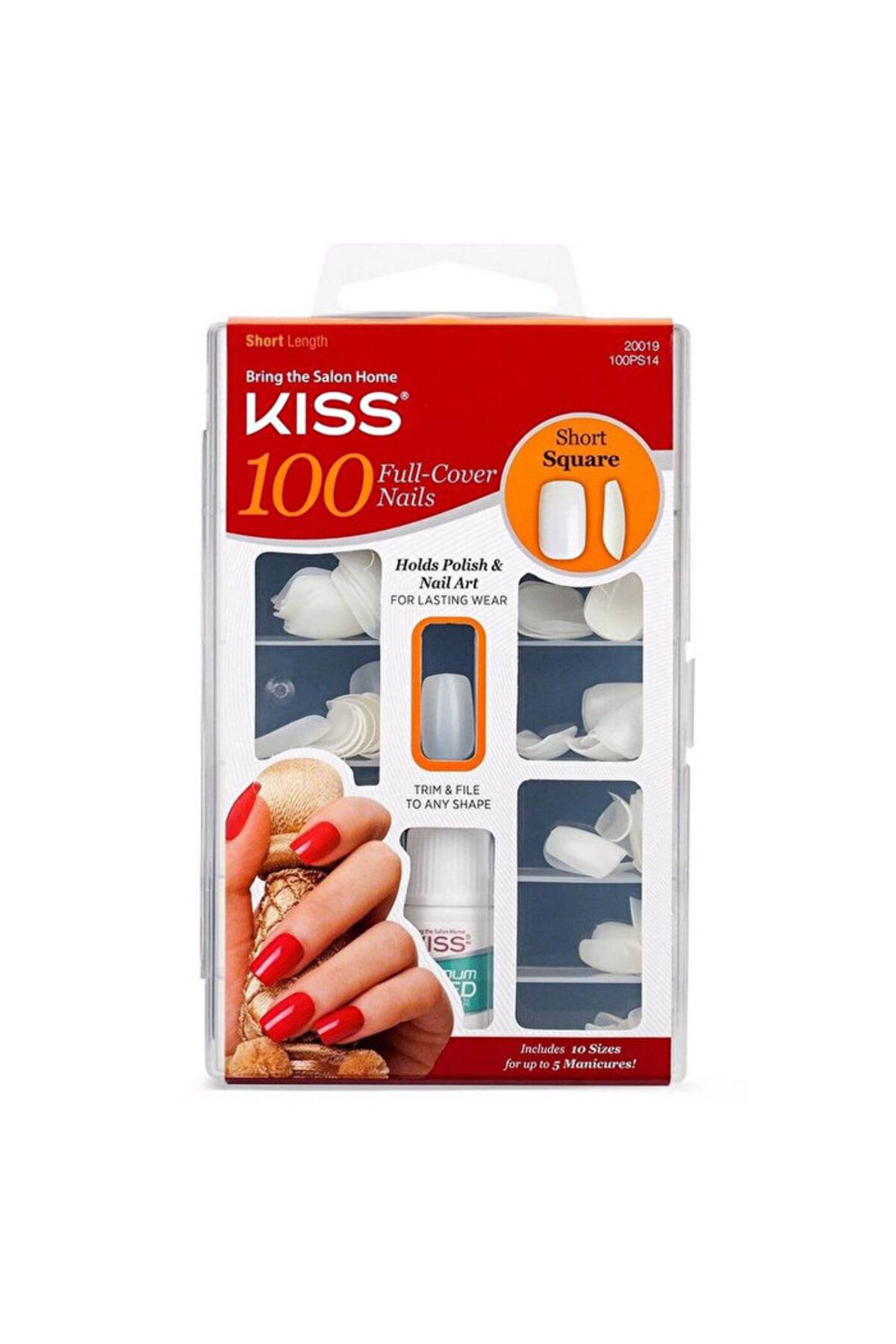 Kiss Takma Tırnak - Kare Uçlu 100PS14 - 100'lü