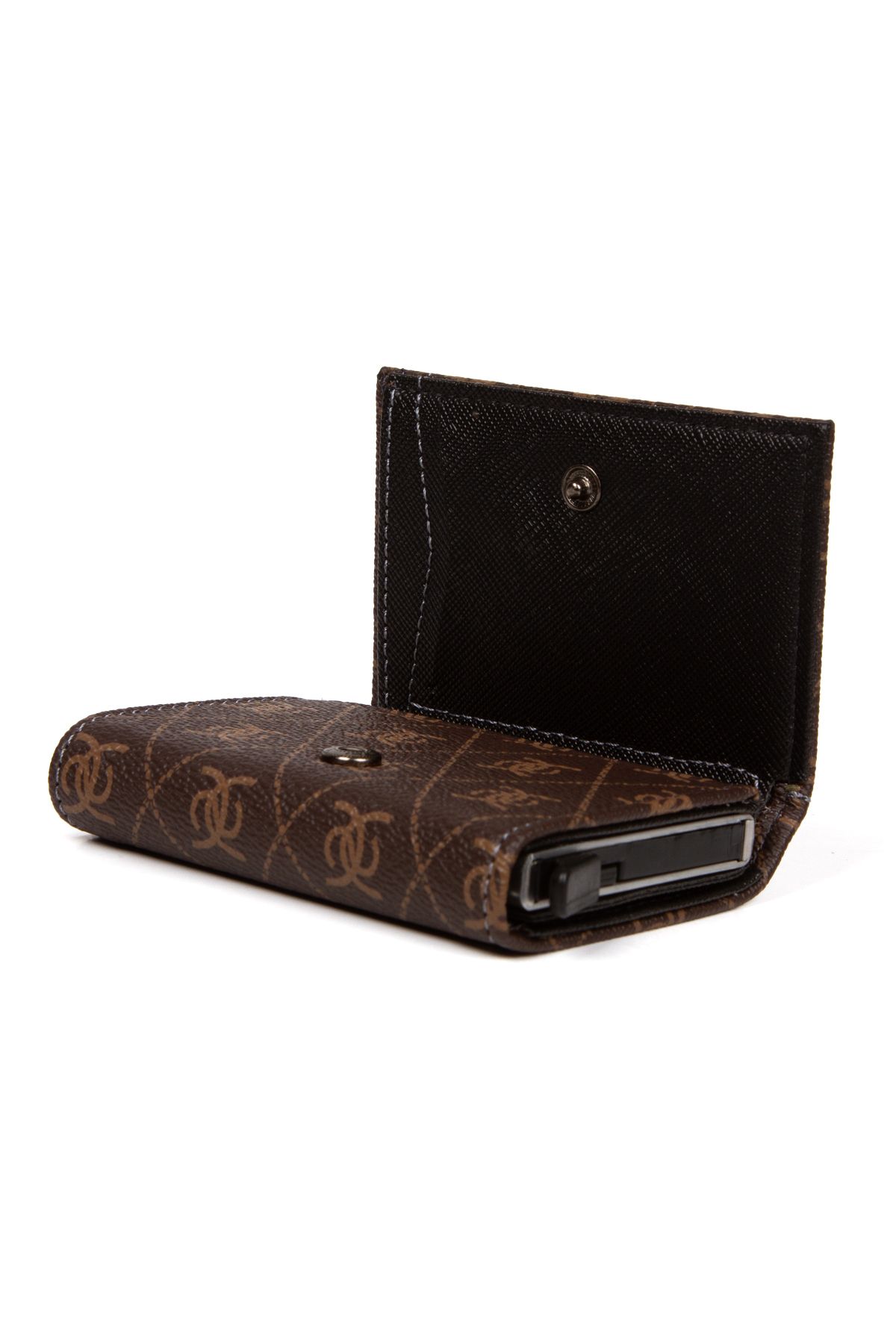 Newish-Unisex Patterned Anti-Theft Rfid Protected Vegan Leather Wallet and Card Holder 5