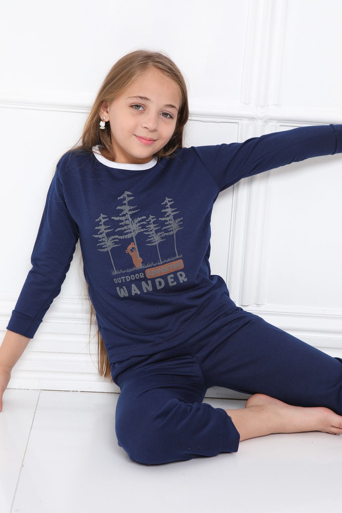 FAMES PİJAMA-Kids Two Thread House Clothing 3