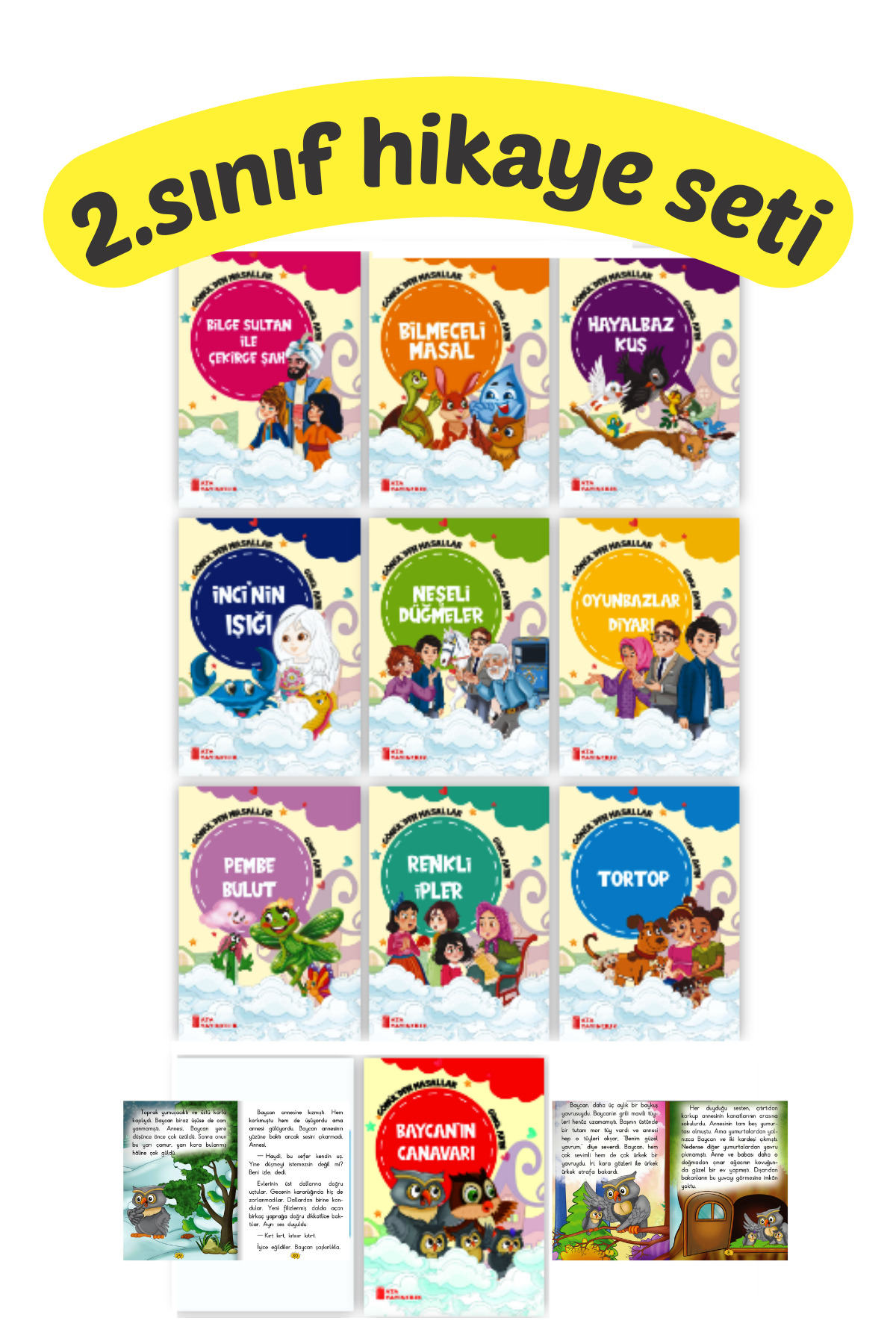 GÖNÜL YAYINCILIK 2.ve 3.sınıflara Uygun Sayfalık 10'lu Hikaye Seti fotoğrafı 2 (önizleme)