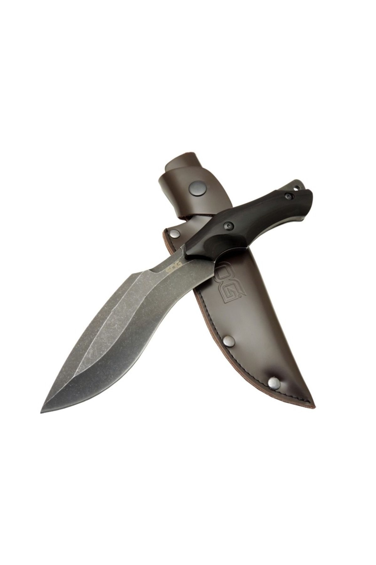 NEZADE STORE Sog Vaquita Kukri 807B BK Eskitme Outdoor Bıçak 27cm - Ahşap Sap, Deri Kılıf