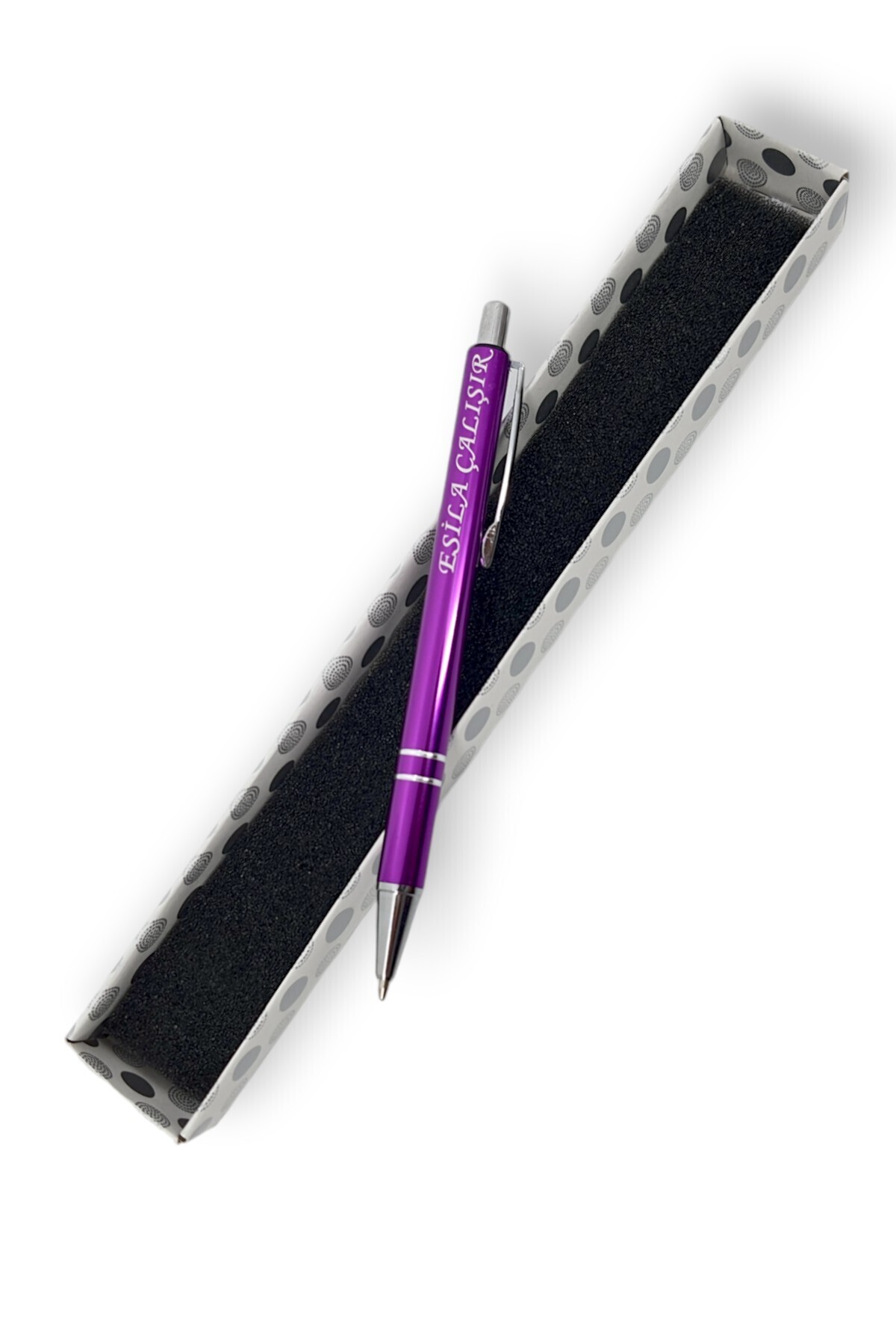 SürLaz Öğretmenler Günü Hediyesi İsme Özel Renkli Metal Tükenmez Kalem Özel Kutusunda İsim Yazılabilir