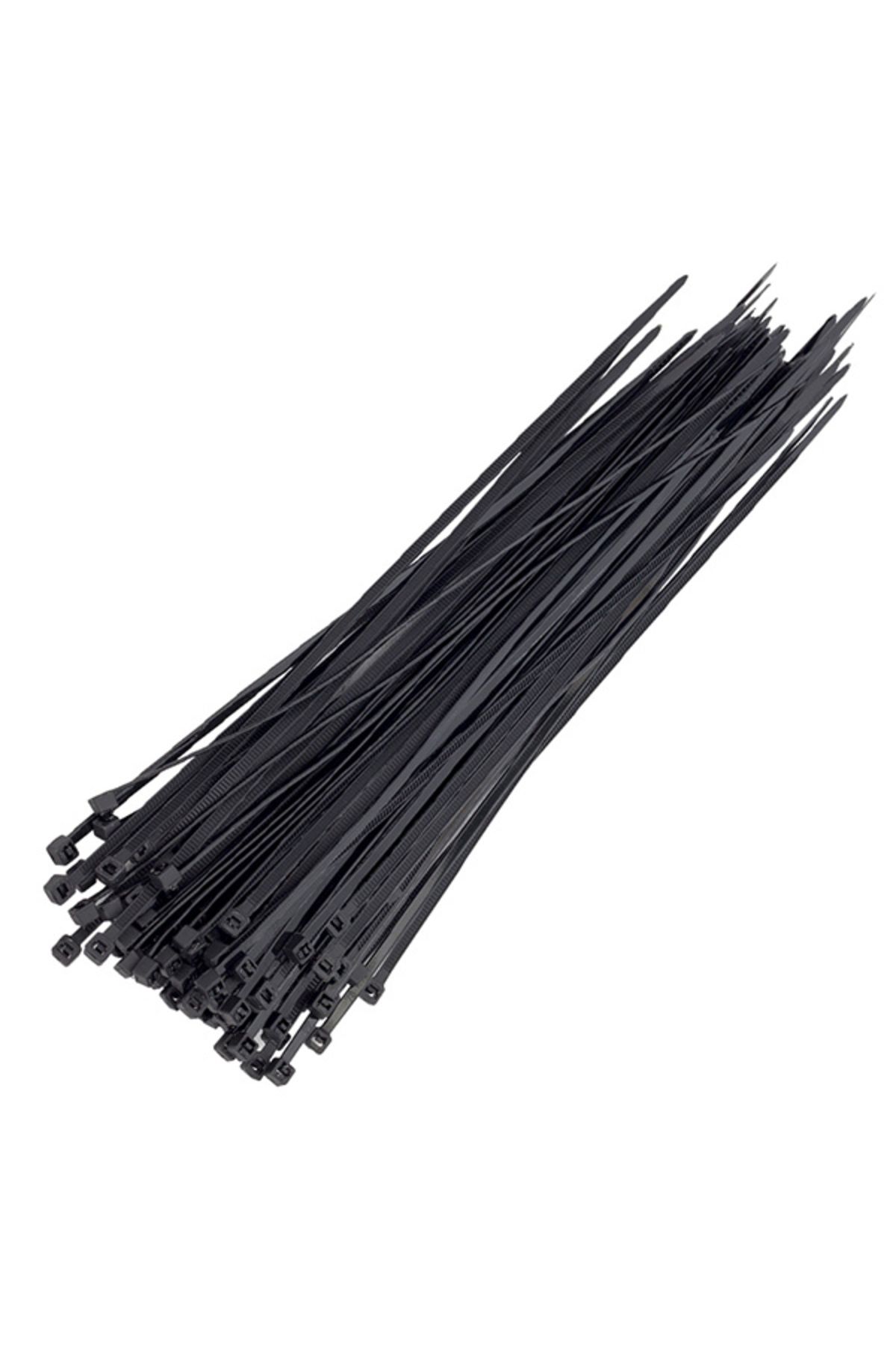 Kapamarka 25 CM 3.6 MM SİYAH KABLO BAĞI (100LÜ PAKET)