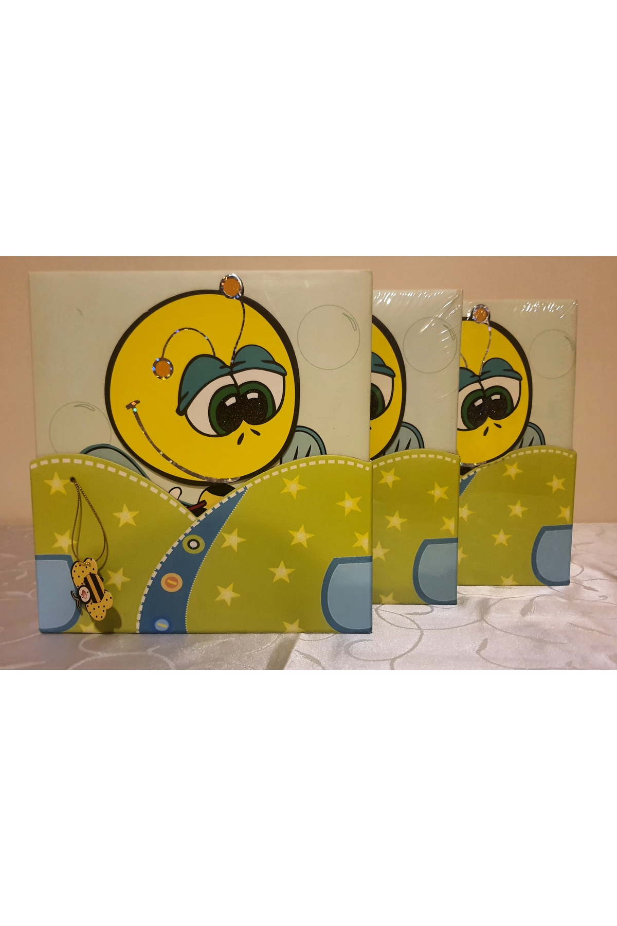 Cmf KUTULU BEBEK FOTOĞRAF ALBÜMÜ 15X21 CM VE 10X15 CM   80 ADET KAPASİTELİ fotoğrafı 4 (önizleme)