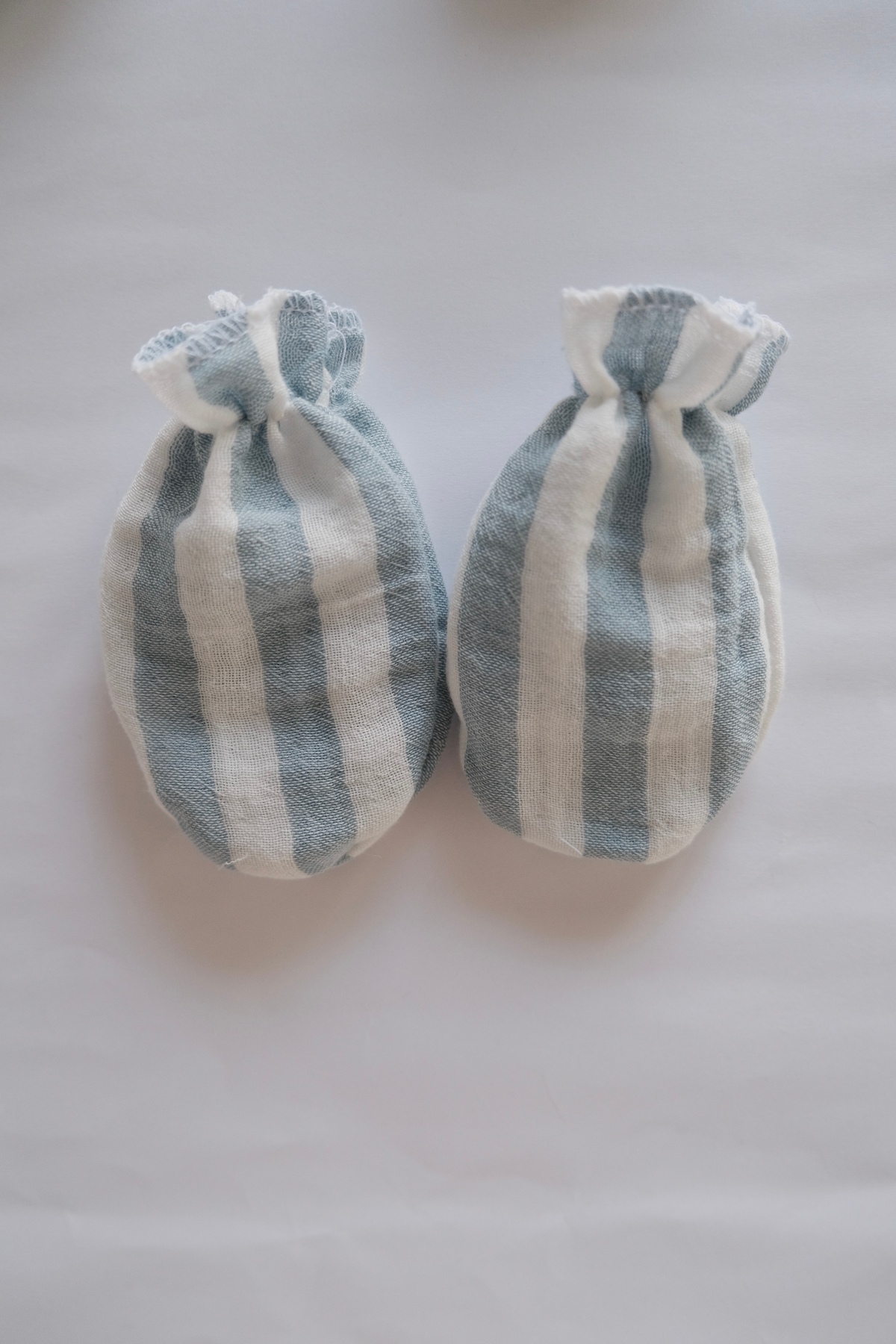 runbaby Pamuklu Çift Kat Müslin Kumaş 3 Çift Bebek Eldiven fotoğrafı 2 (önizleme)