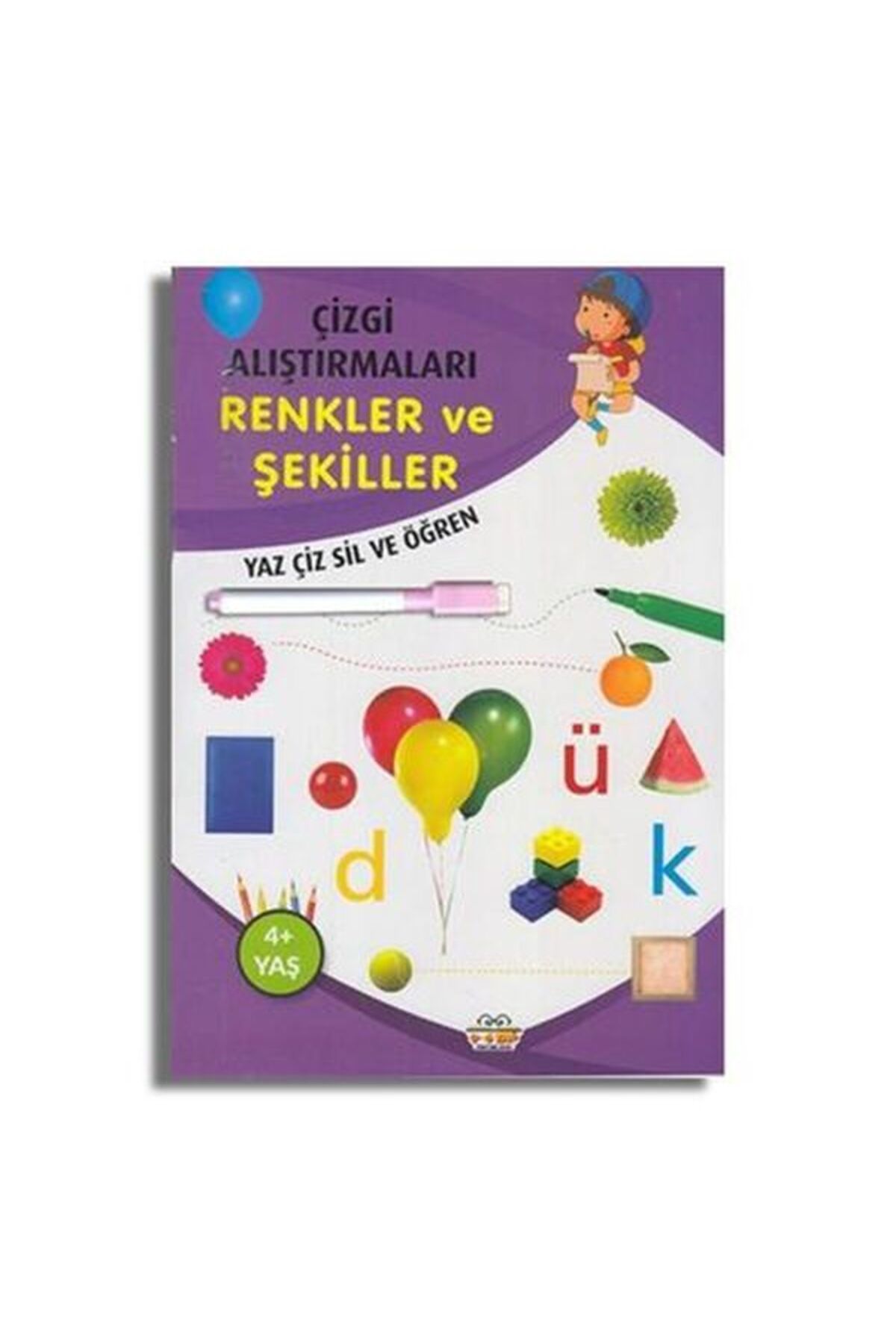 0-6 Yaş Yayınları Çizgi Alıştırmaları Renkler ve Şekiller