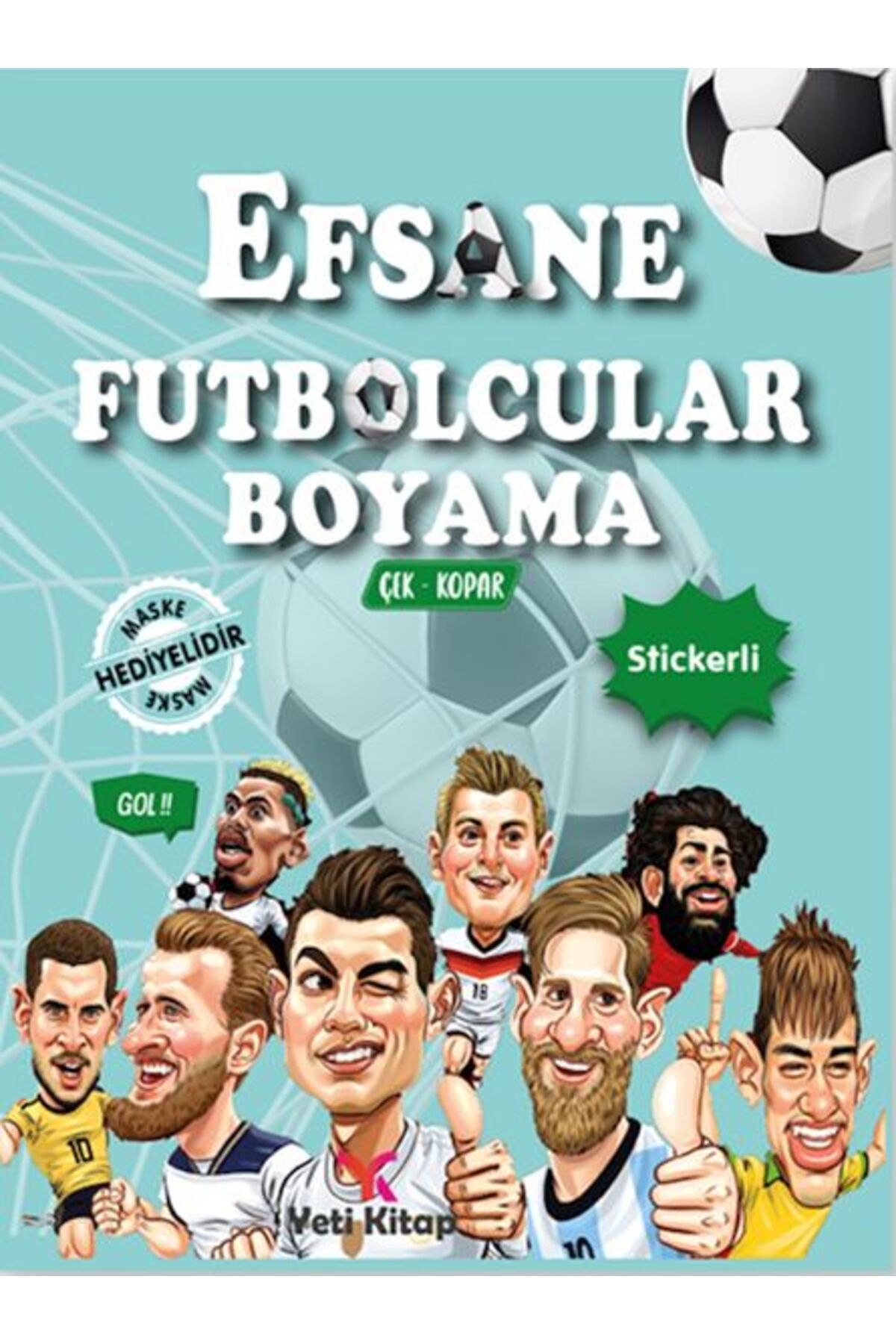 yeti kitap Efsane Futbolcular Boyama Kitabı