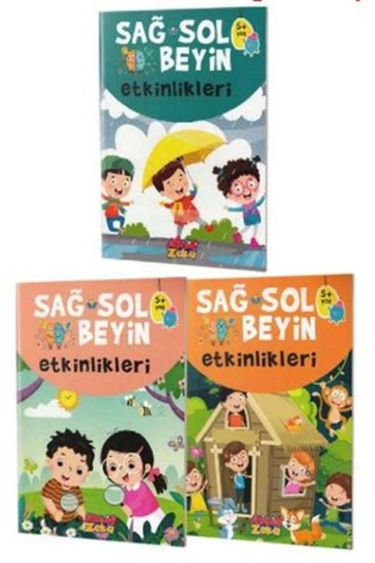 Aktif Zeka Yayınları Sağ ve Sol Beyin Etkinlikleri Seti (5+Yaş)