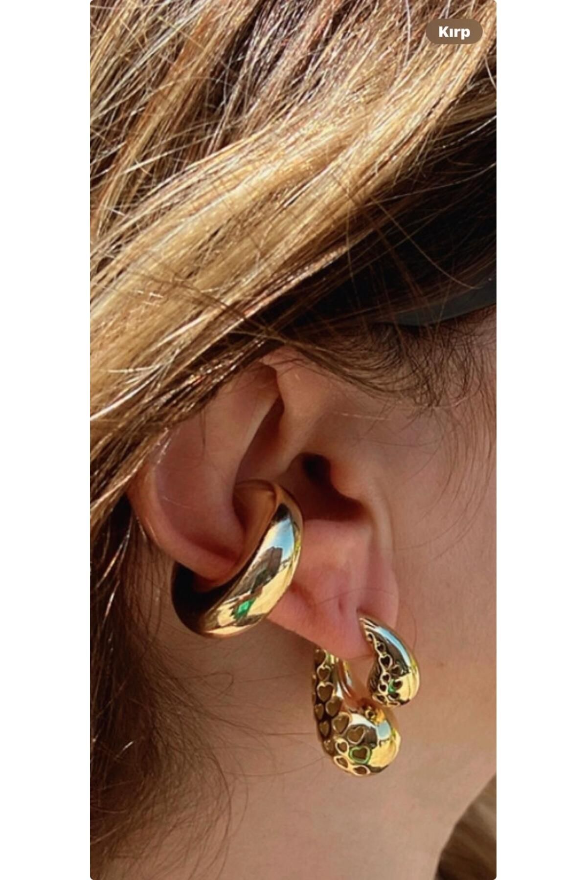 Zec-Ear Cuff - Silver-colored - Without Stone 3