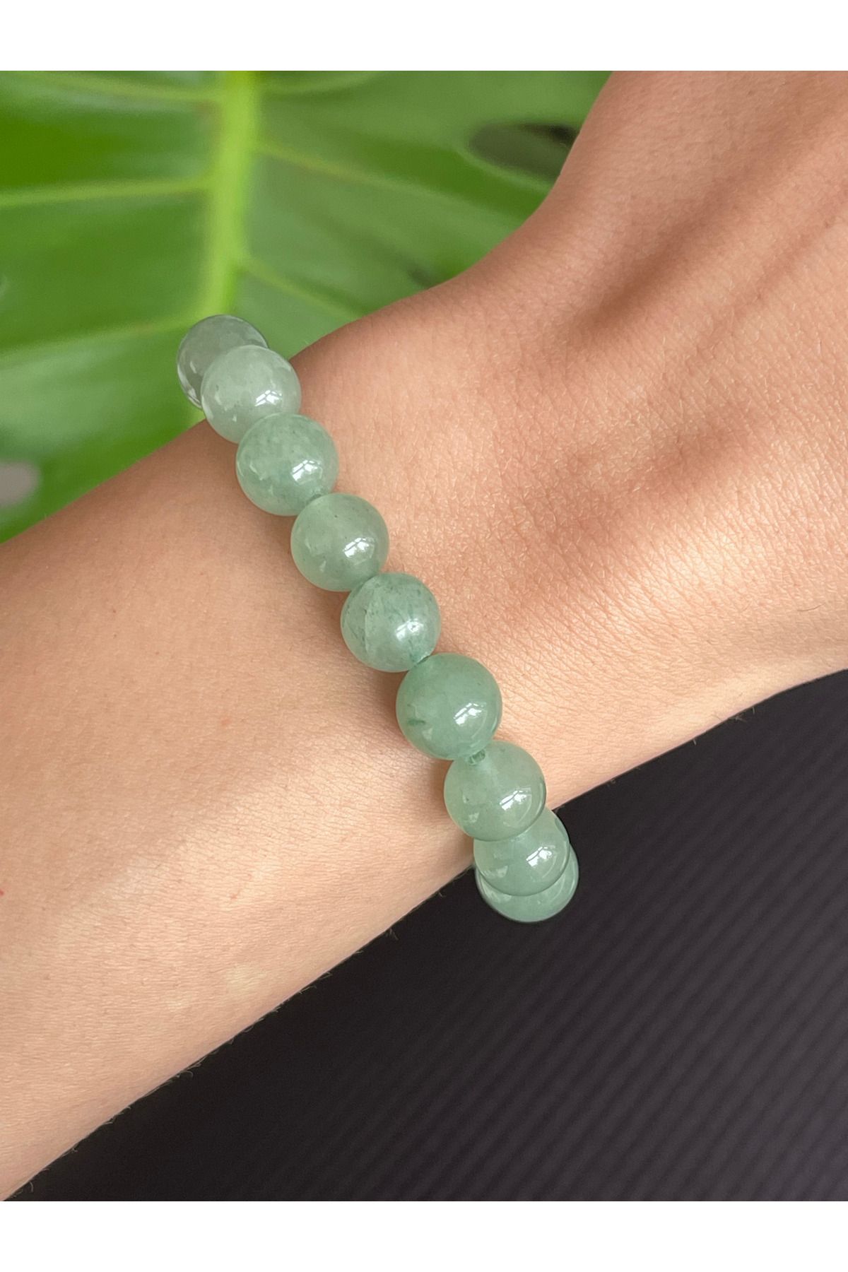 Crystalclem-8mm Aventurine Natural Stone - Heart Chakra Bracelet 1