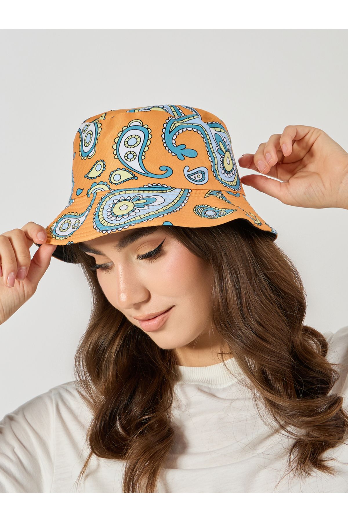 Styli-Paisley Print Hat 2