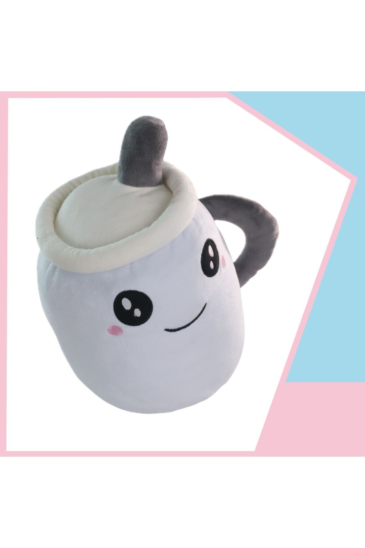 Dada Toys KAHVE KUPASI YASTIK PELUŞ UYKU ARKADAŞI 30 CM MAVİ YNSMR