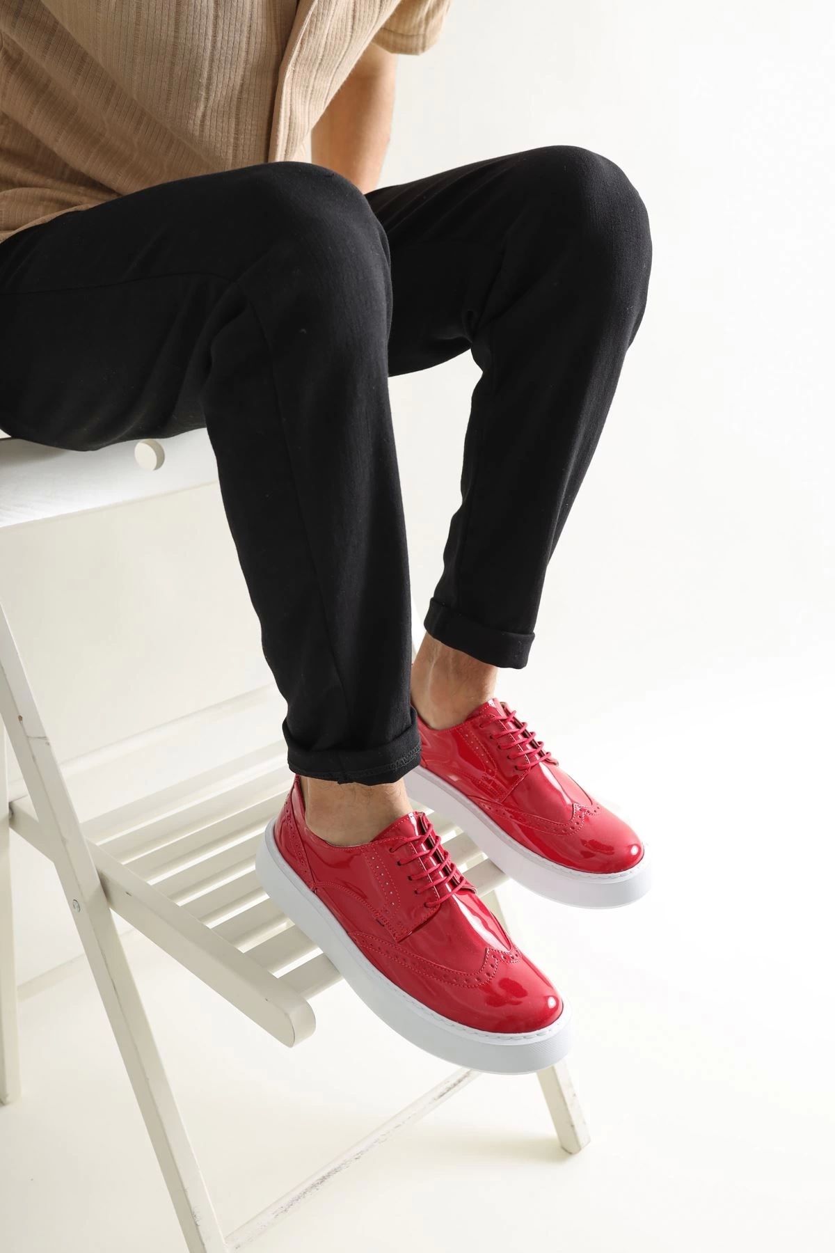 Chekich-Ch149 Rbt Change over - Red Men's Shoes 4