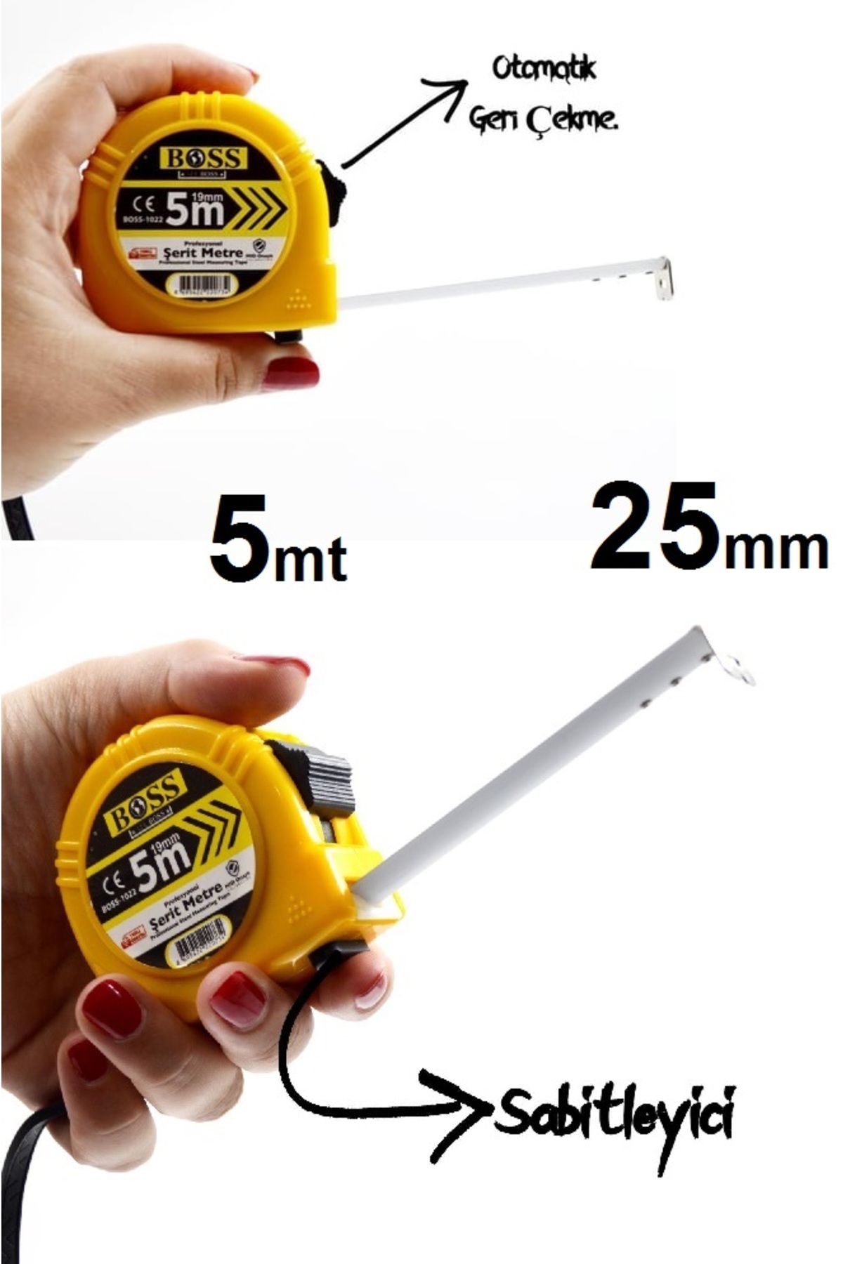 Depolife-5 Meter Spirit Level Angled Combination - Carpenter, Engineer, Architect Hand Tool Set 3
