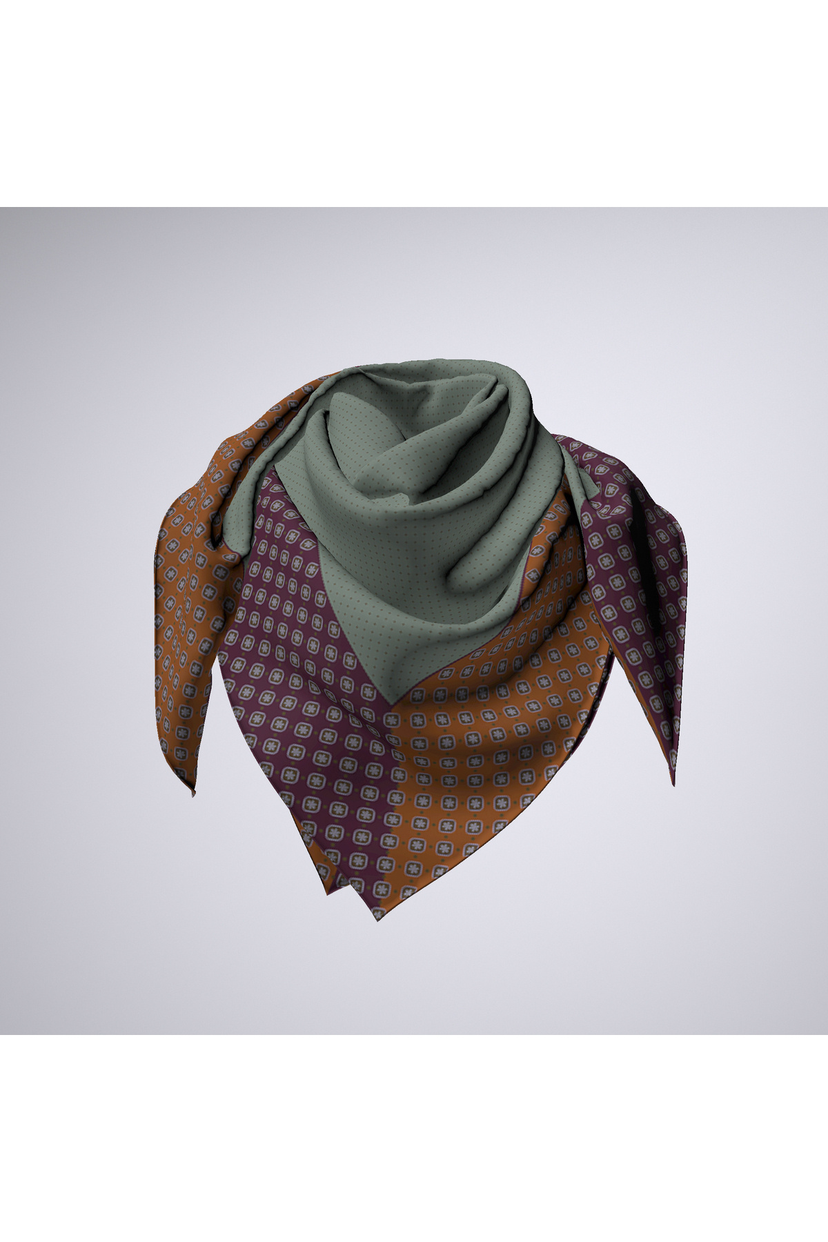 Modabutik-DG1559_01 70x70 Bandana - Crispy Point Pattern 2