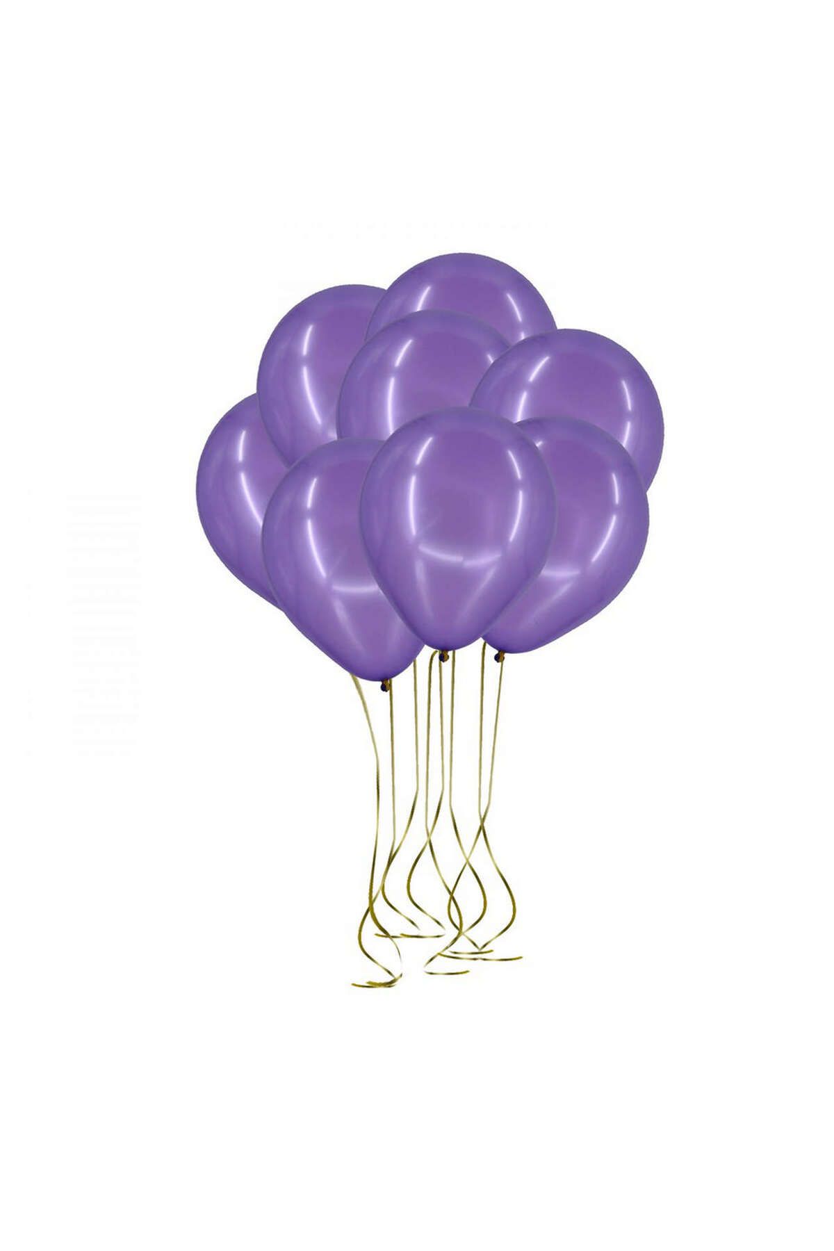 ZERO LAND - 100 adet Metalik Balon Mor 12 inç - 30 cm YKTSN