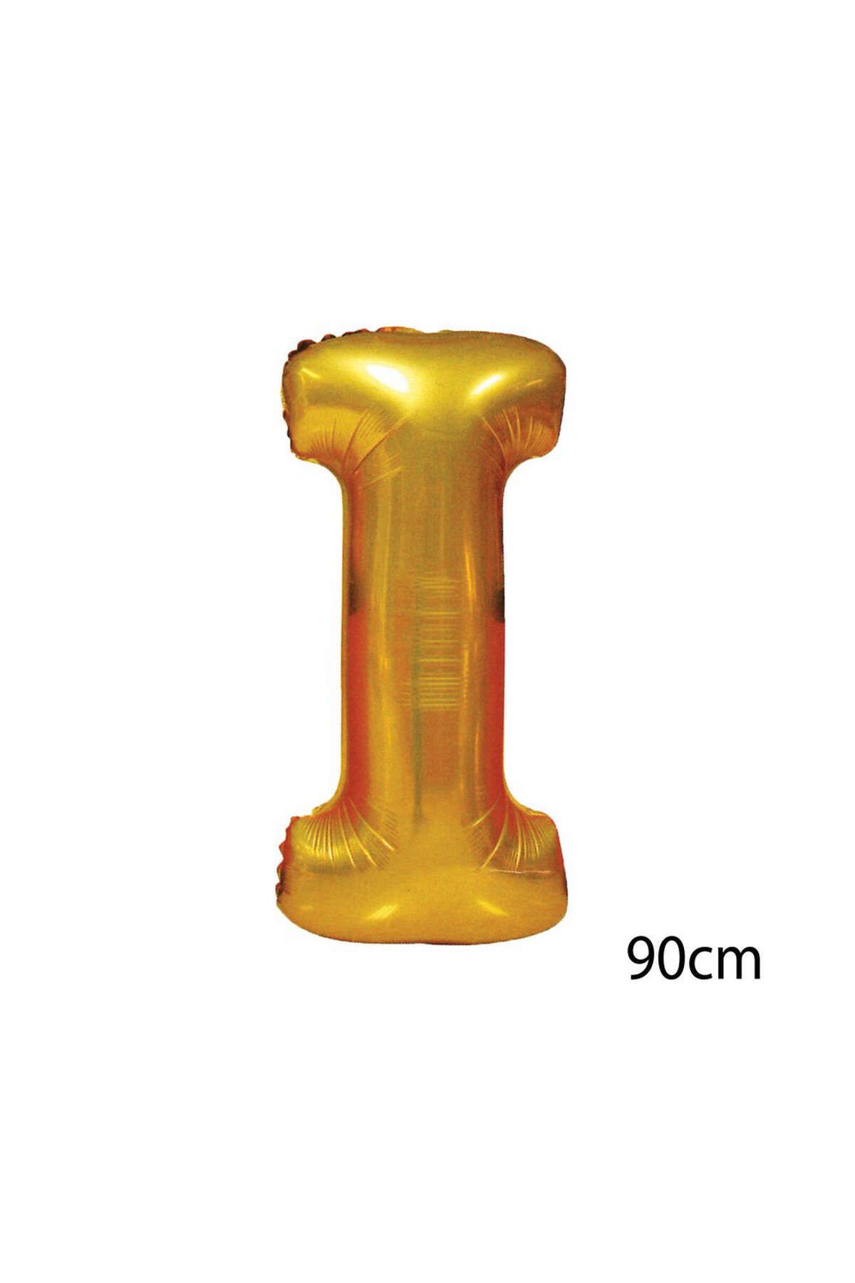 ZERO LAND - 40 inç I Harfi Folyo Balon Gold 100 cm YKTSN