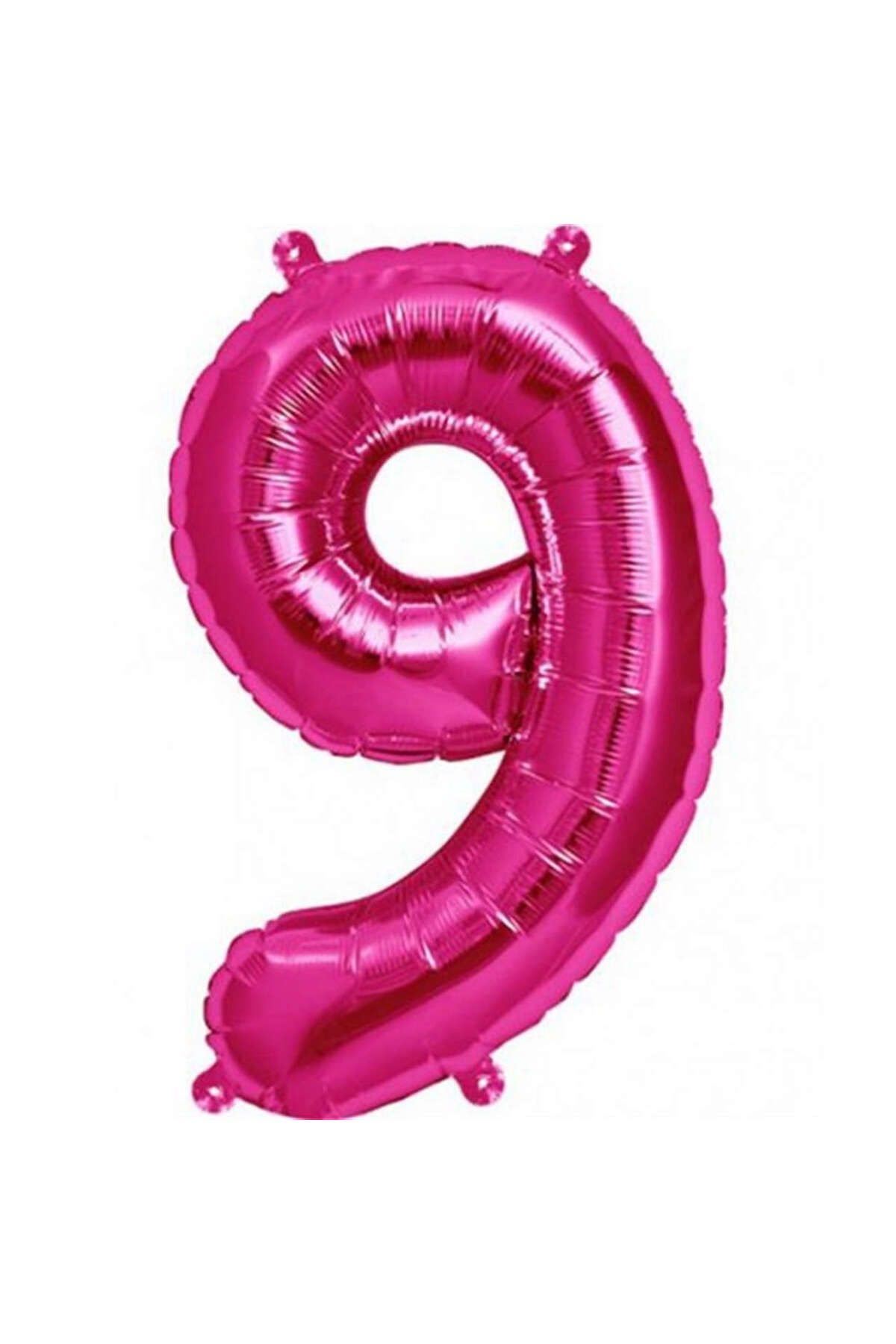 ZERO LAND - 16 inç 9 Rakamı Folyo Balon Pembe 40 cm YKTSN